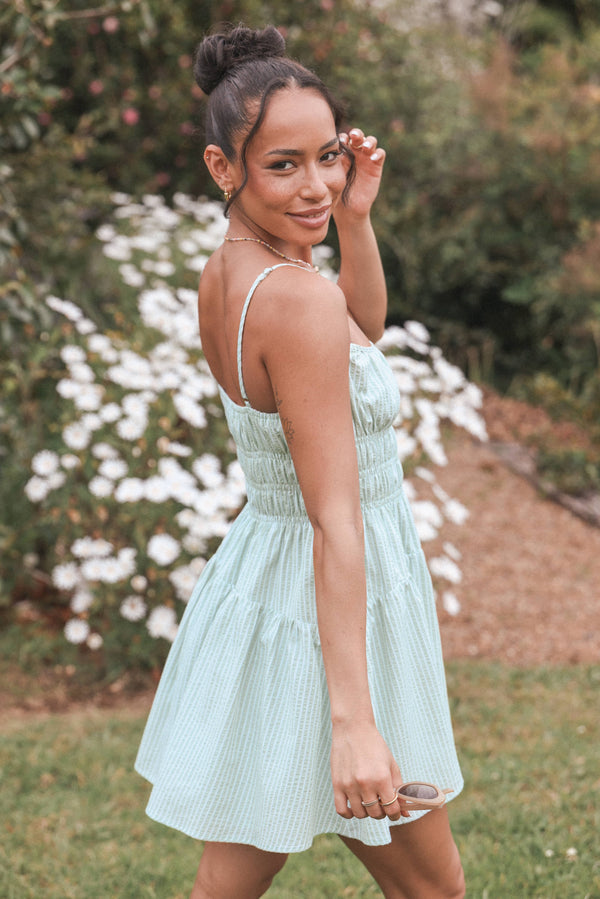 Serina Mini Dress - Blue