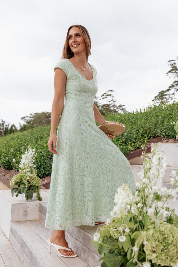 Erika Maxi Dress - Sage Green Floral | Petal & Pup USA Erika Maxi Dress - Sage Green Floral | Petal & Pup USA