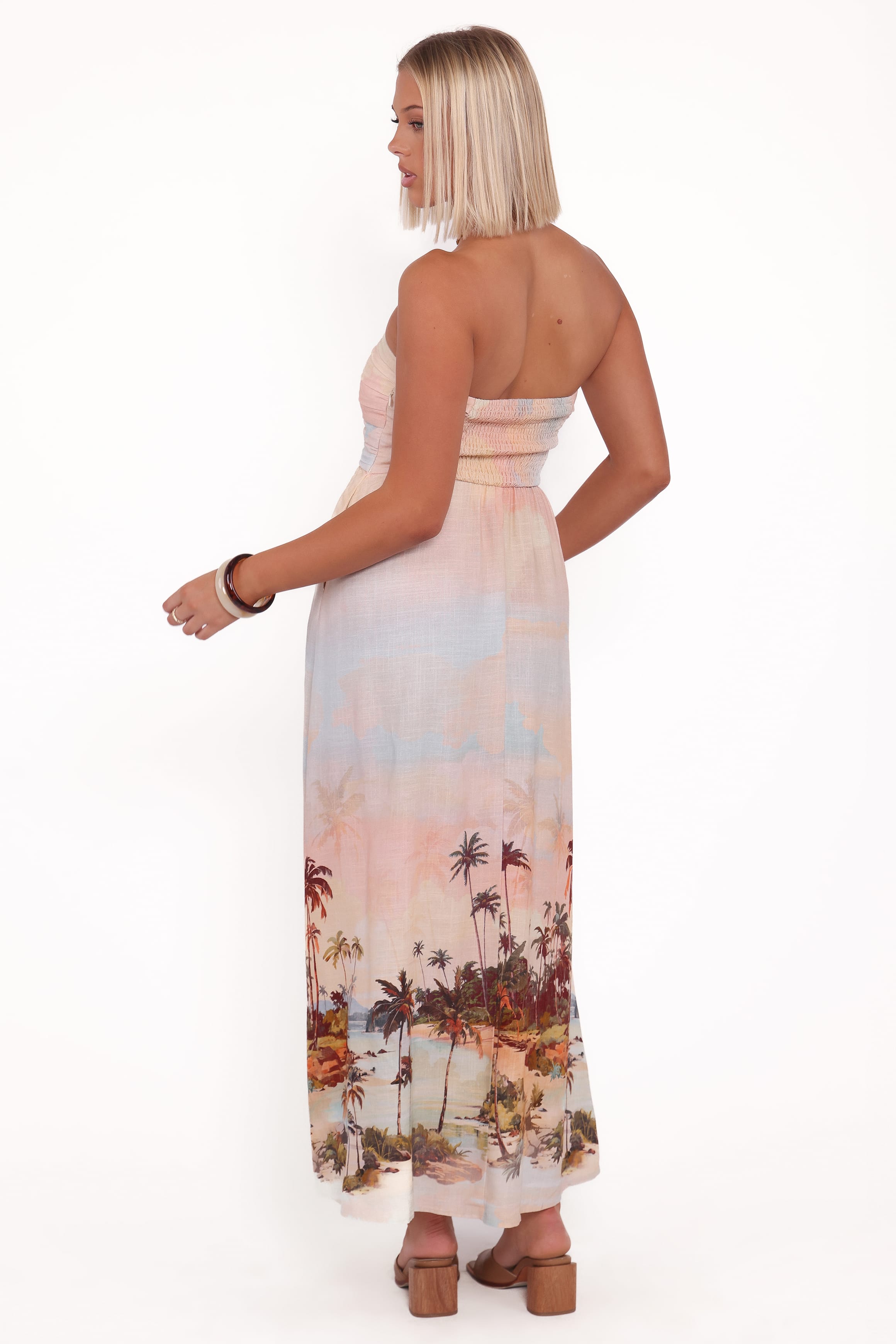 Petal and Pup USA DRESSES Marcia Midi Dress - Sunset Print (Hold for Amazon)