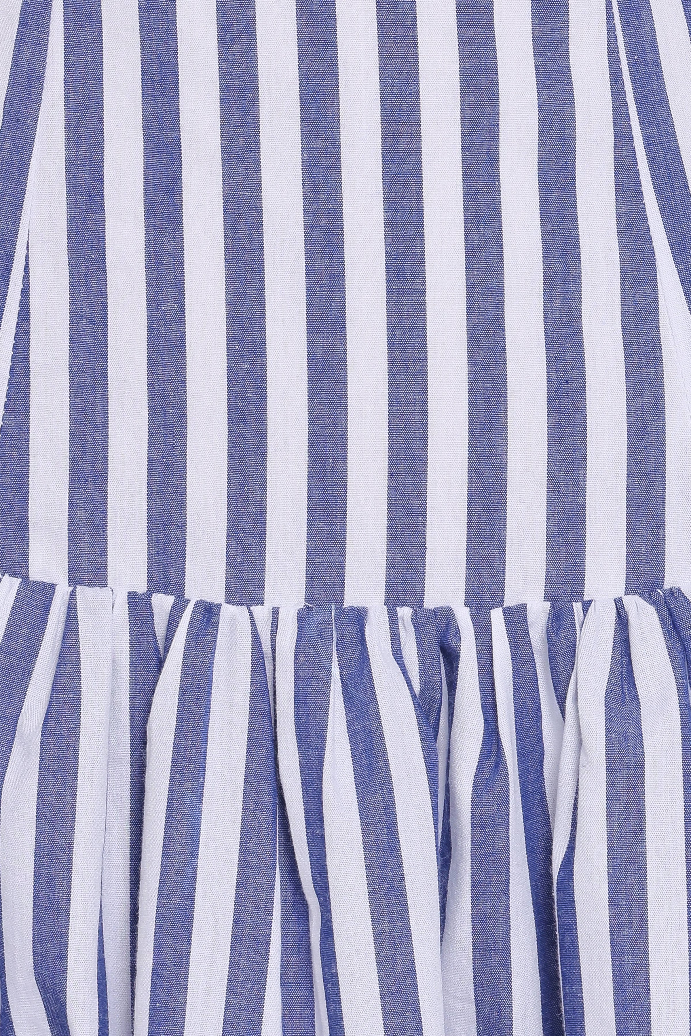 Petal and Pup USA DRESSES Marella Mini Dress - Blue Stripe
