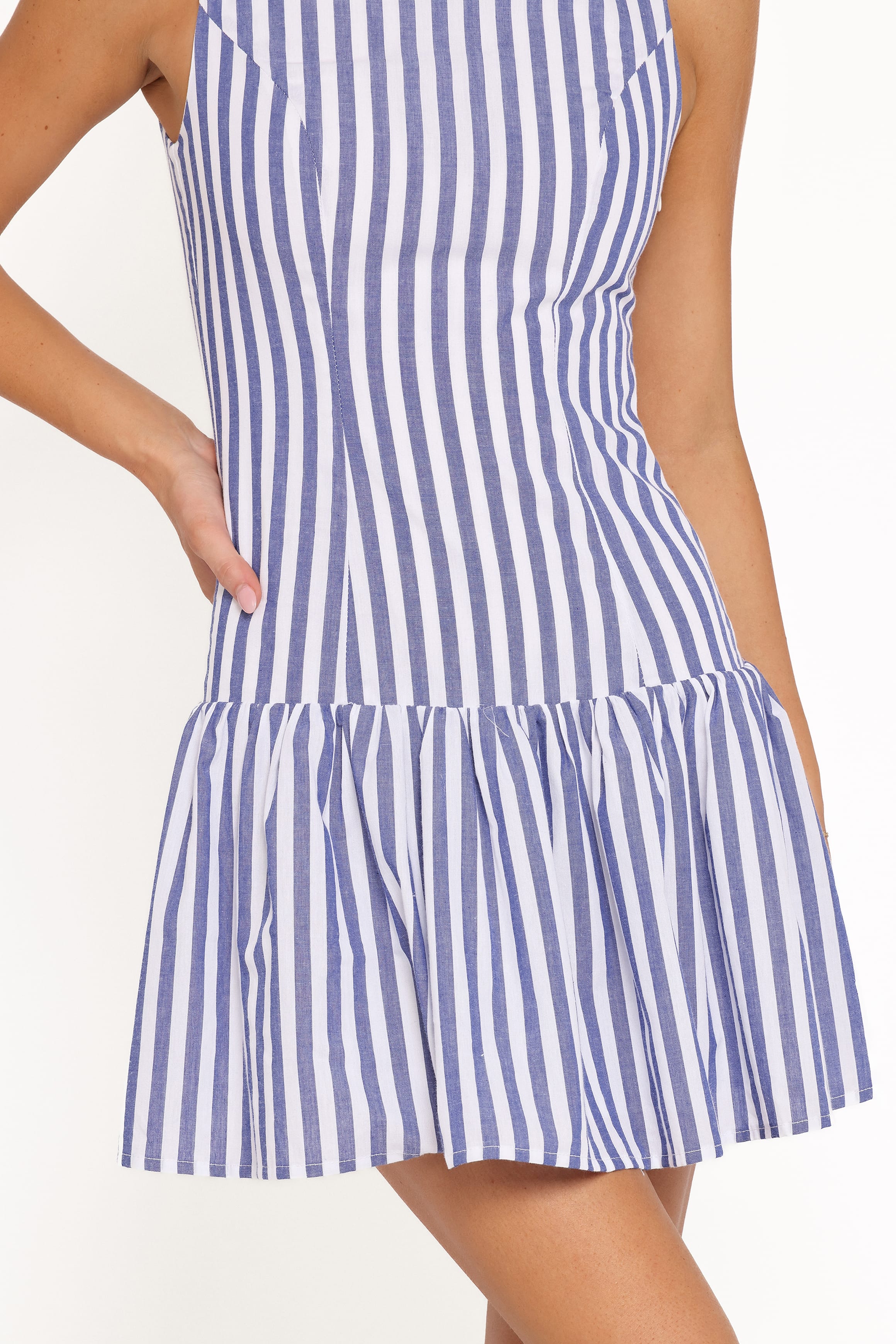 Petal and Pup USA DRESSES Marella Mini Dress - Blue Stripe