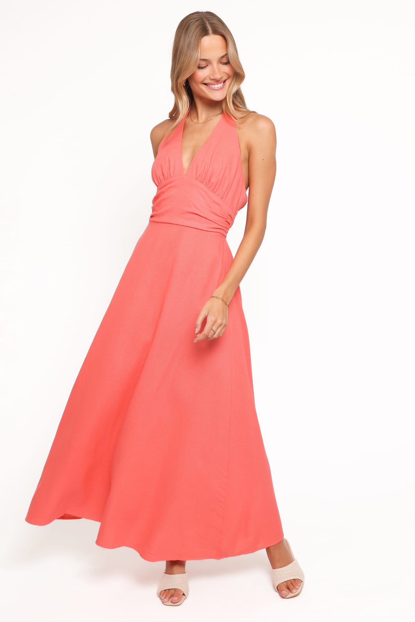 Marie Halterneck Maxi Dress