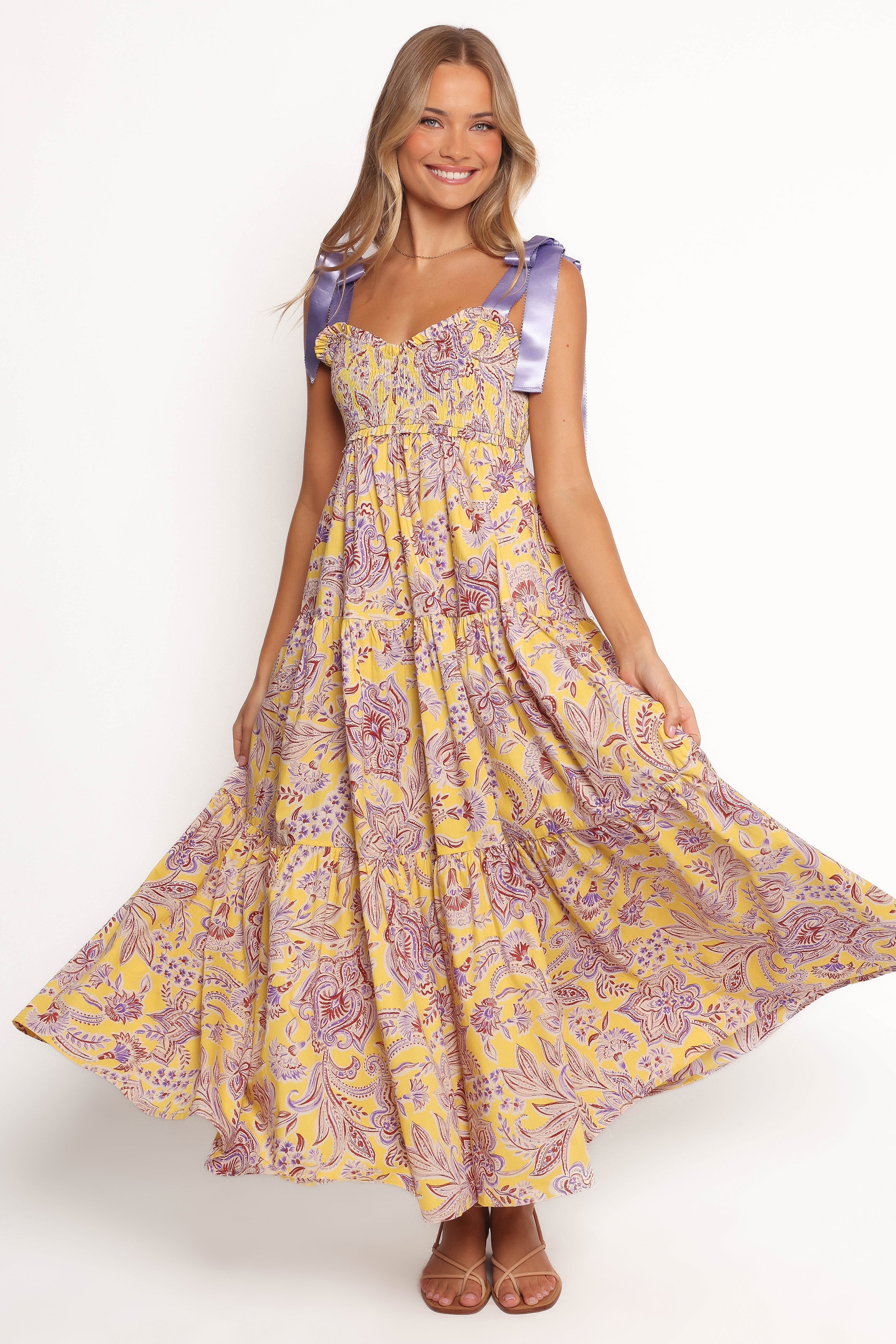 Petal and Pup USA DRESSES Marigold Maxi Dress - Evening Primrose