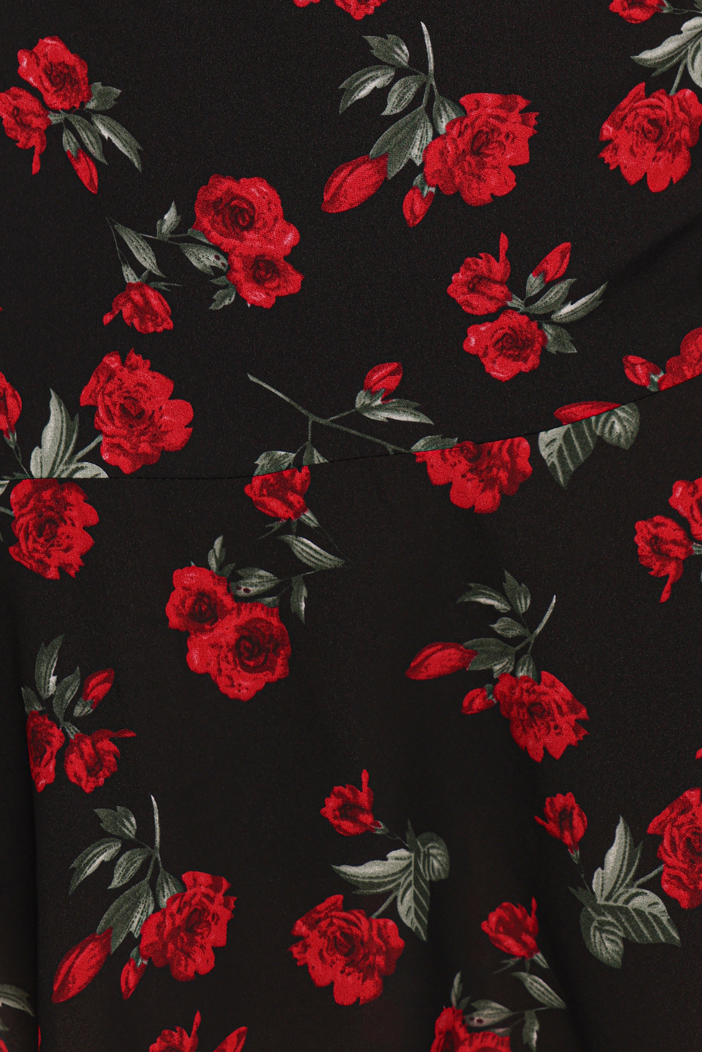 Petal and Pup USA DRESSES Mariska Long Sleeve Mini Dress - Rose Print