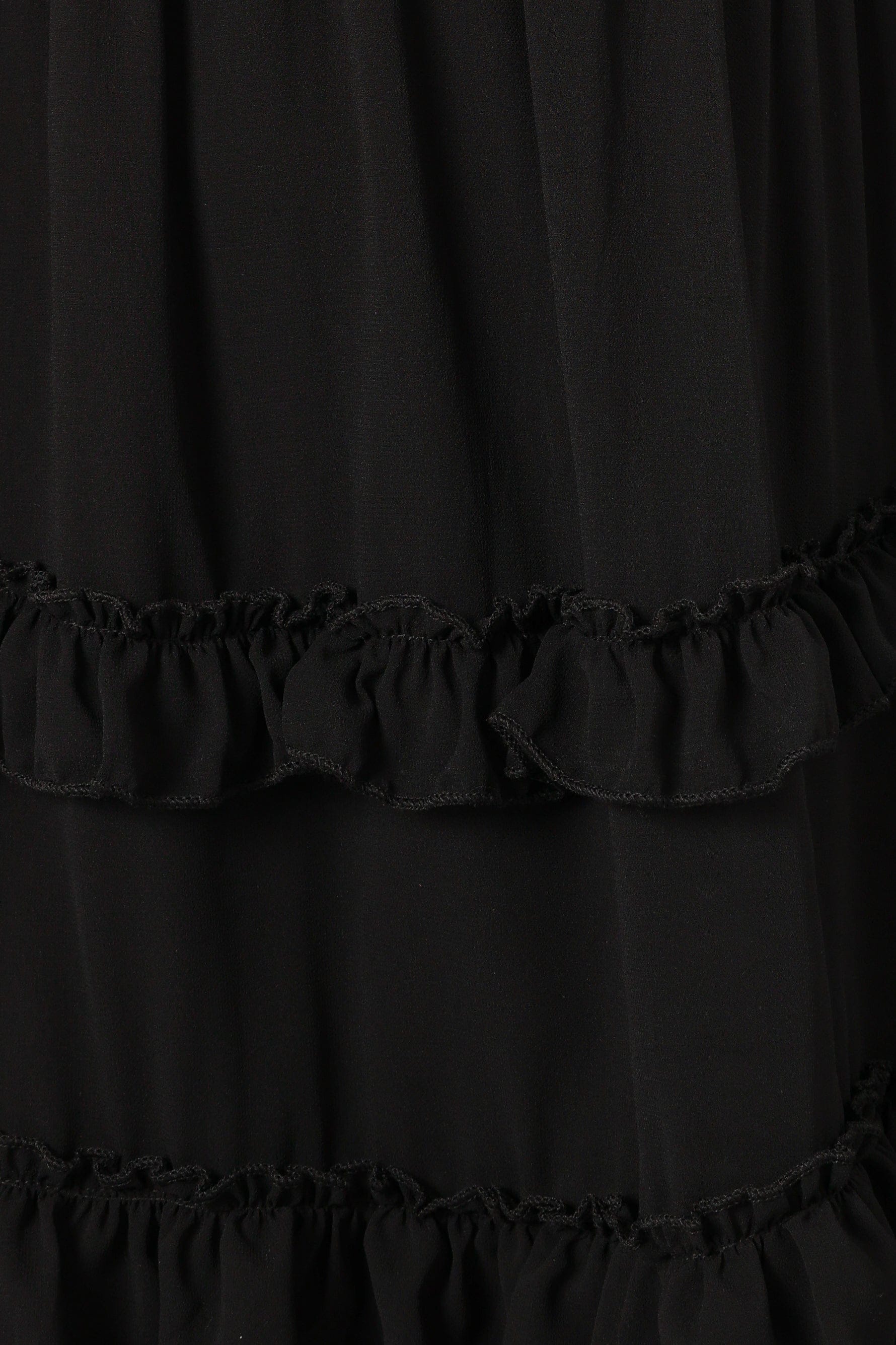 Petal and Pup USA DRESSES Marli Ruffle Midi Dress - Black
