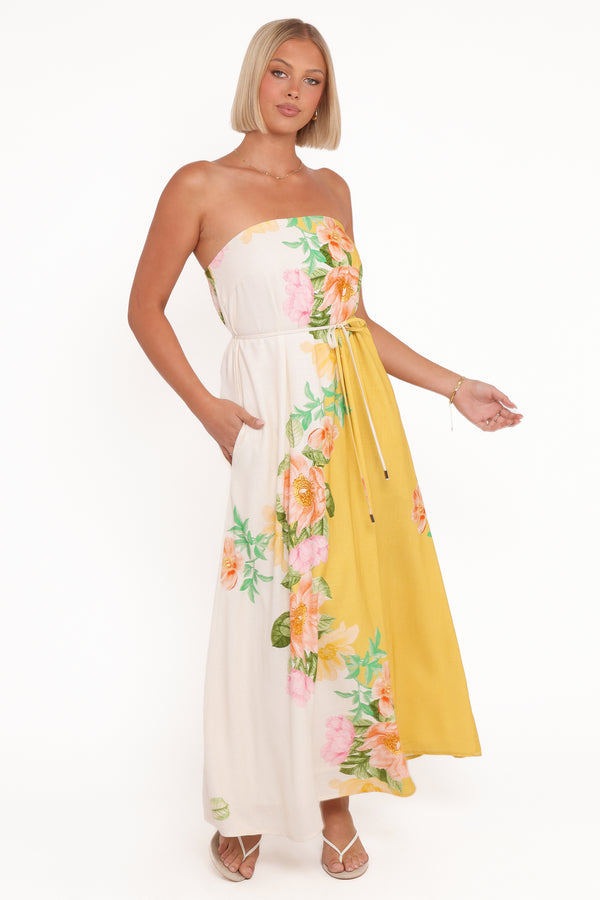 Petal and Pup USA DRESSES Marlia Maxi Dress - Yellow Poppy