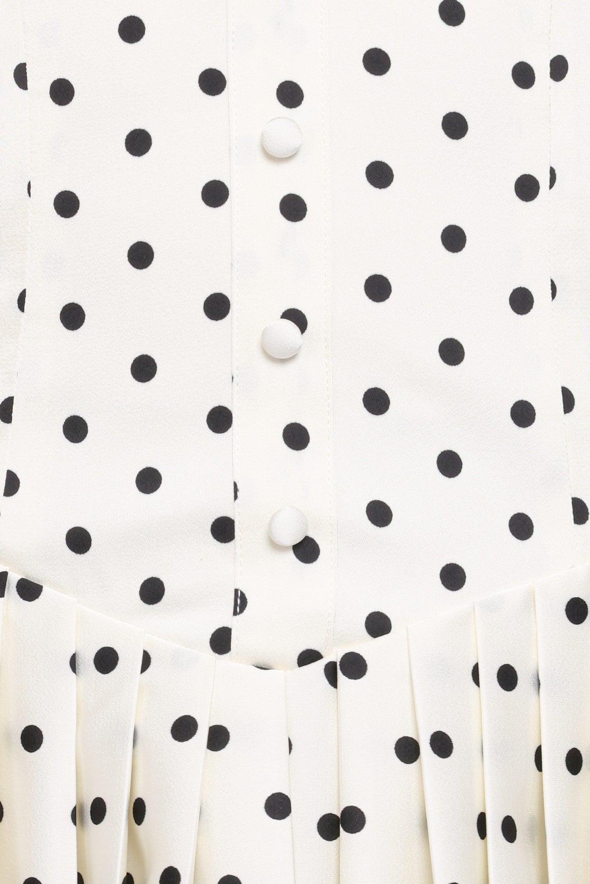 cream and black polka dot dress Marlie Off Shoulder Mini Dress - Cream Polka Dot