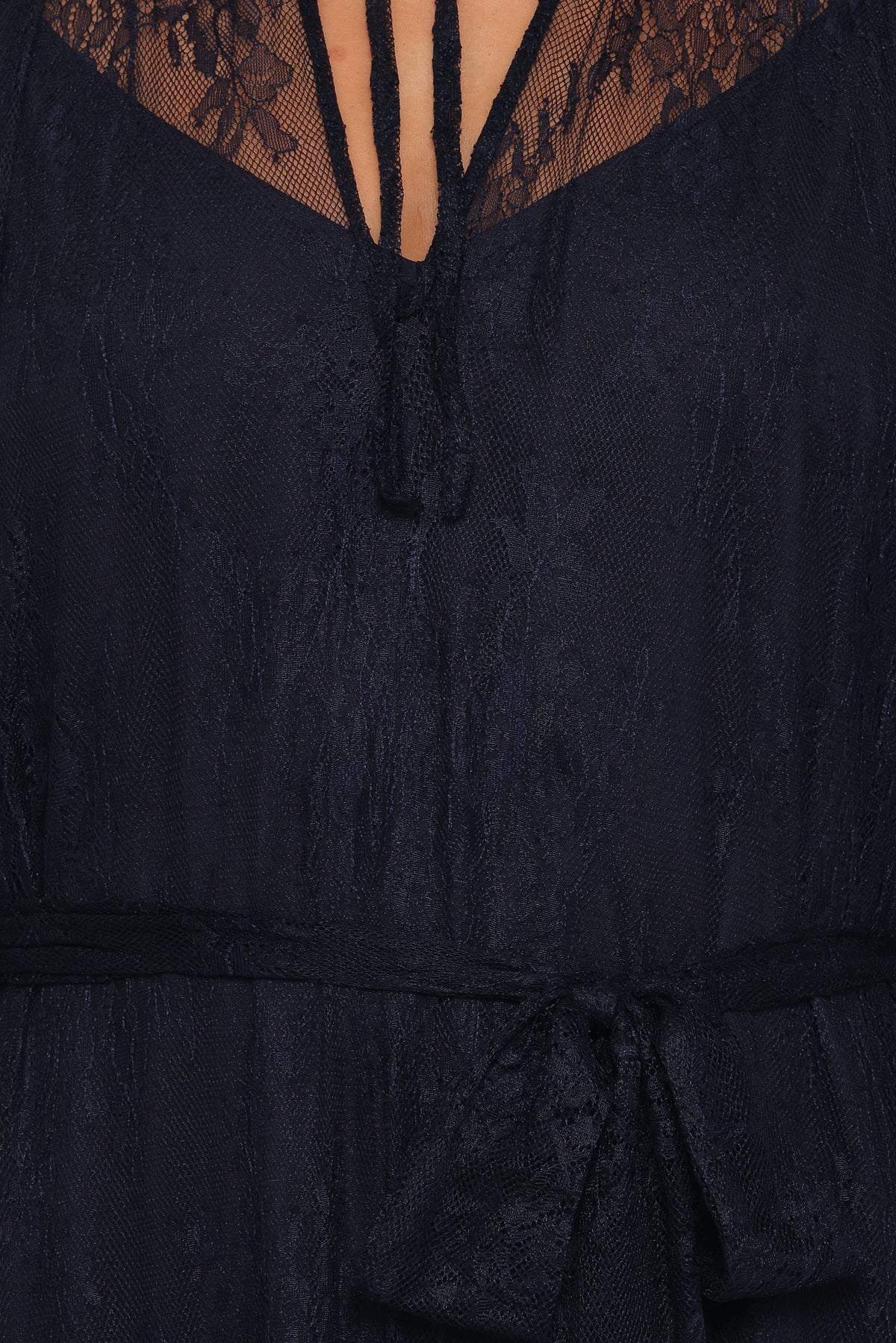 Petal and Pup USA DRESSES Marnelle Lace Maxi Dress - Midnight Navy
