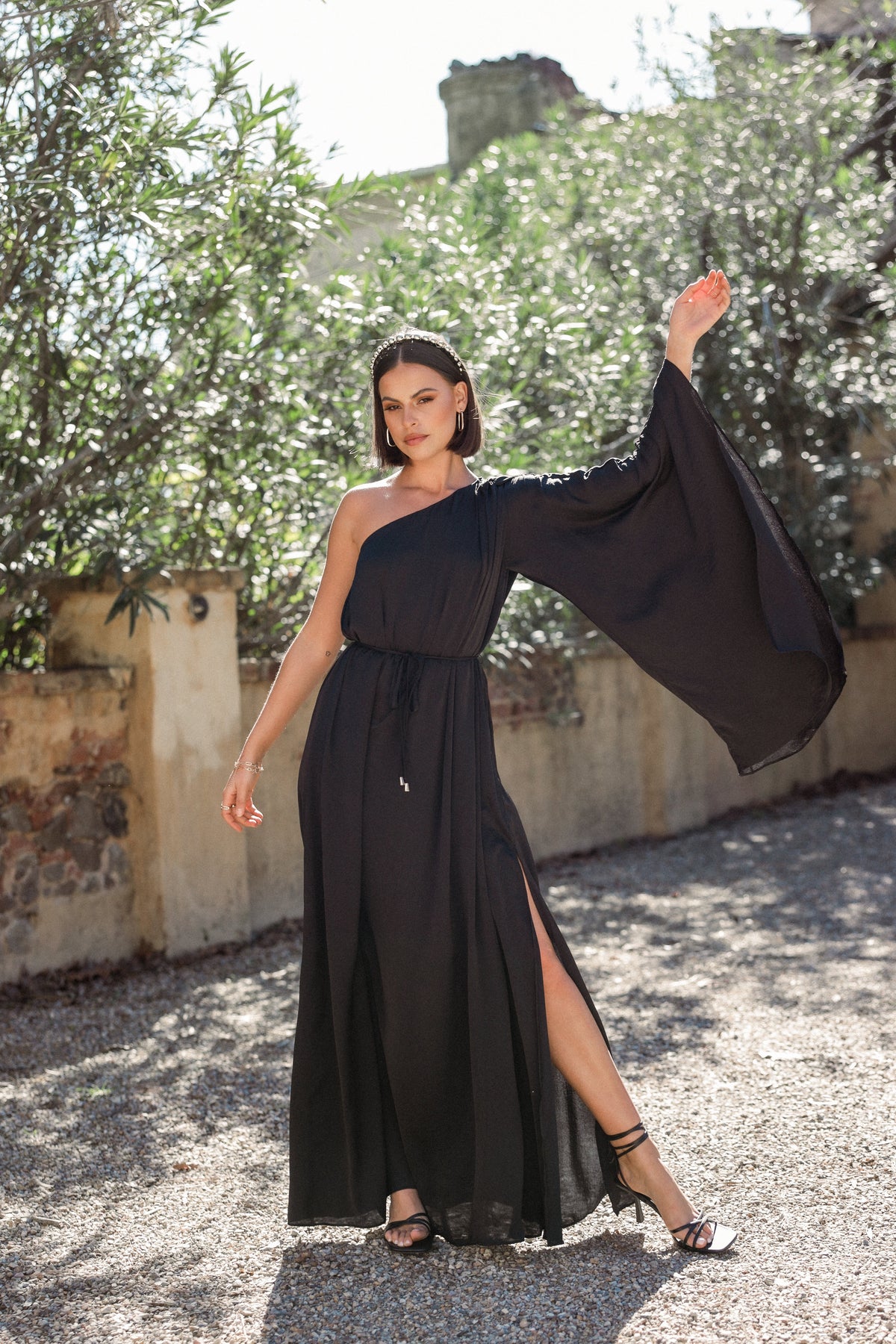 Matilda One Shoulder Maxi Dress - Black | Petal & Pup USA Matilda One Shoulder Maxi Dress - Black | Petal & Pup USA