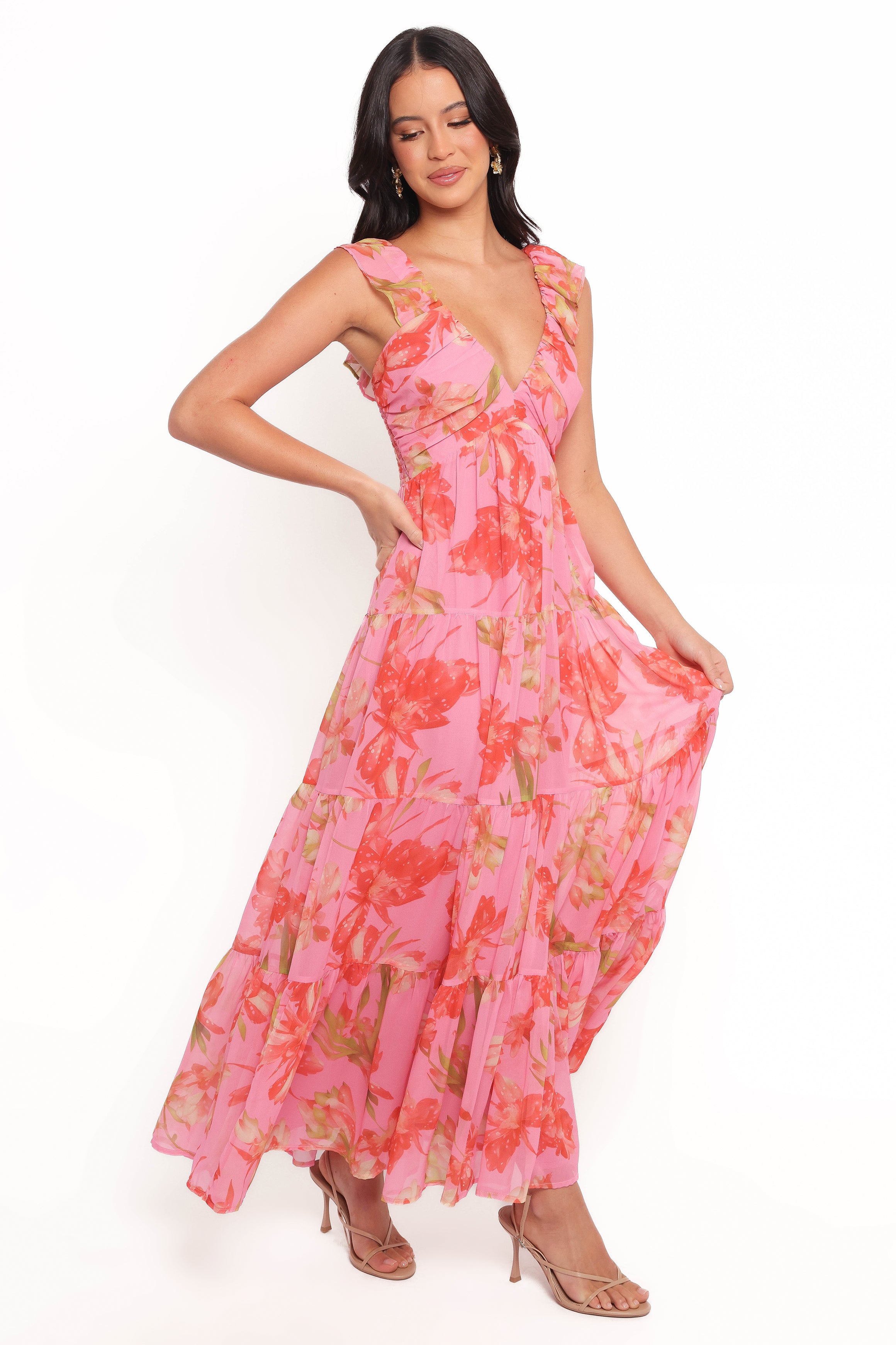 Petal and Pup USA DRESSES Matteah Maxi Dress - Tropical Floral
