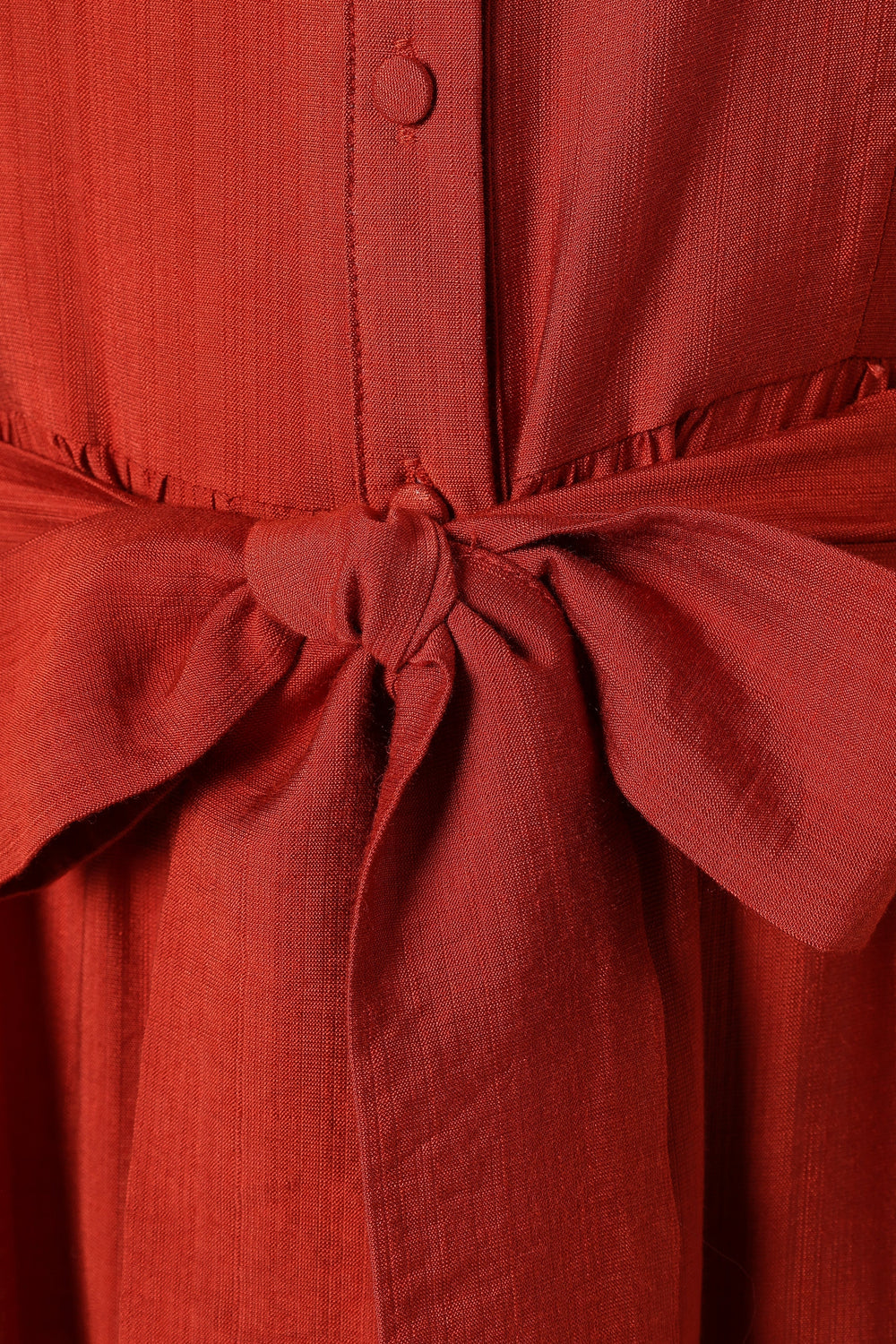 DRESSES @Mattie Long Sleeve Midi Dress - Rust