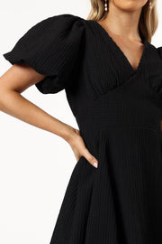 Petal and Pup USA DRESSES Max Short Sleeve Mini Dress - Black
