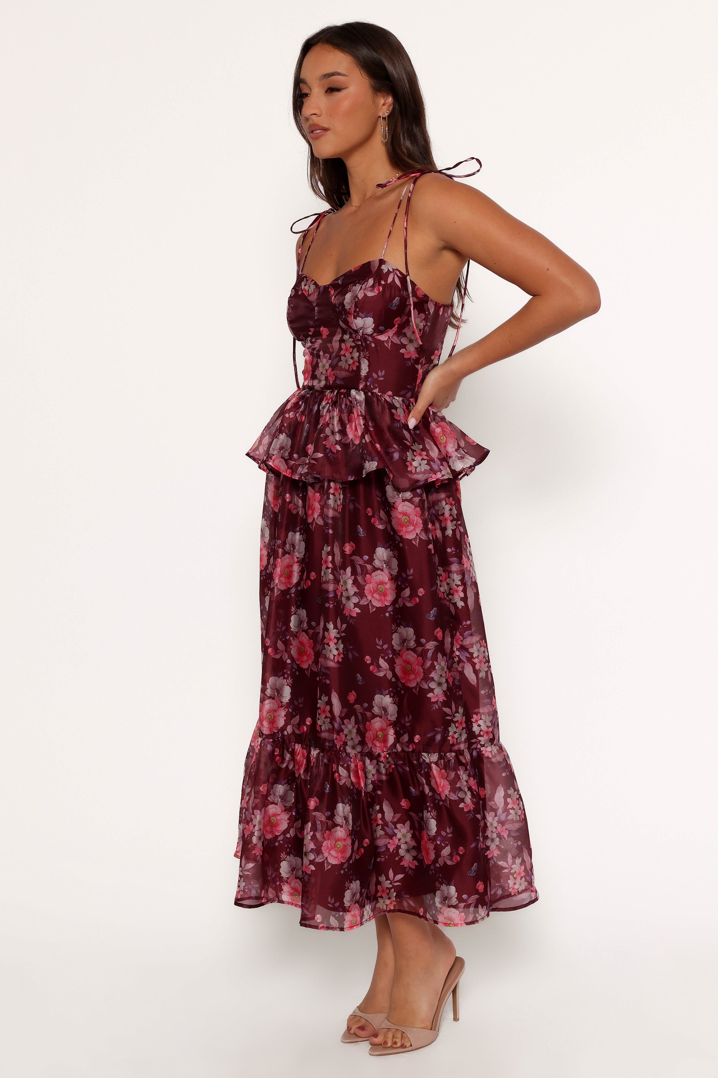 Petal and Pup USA DRESSES Mazy Midi Dress - Purple/Magenta