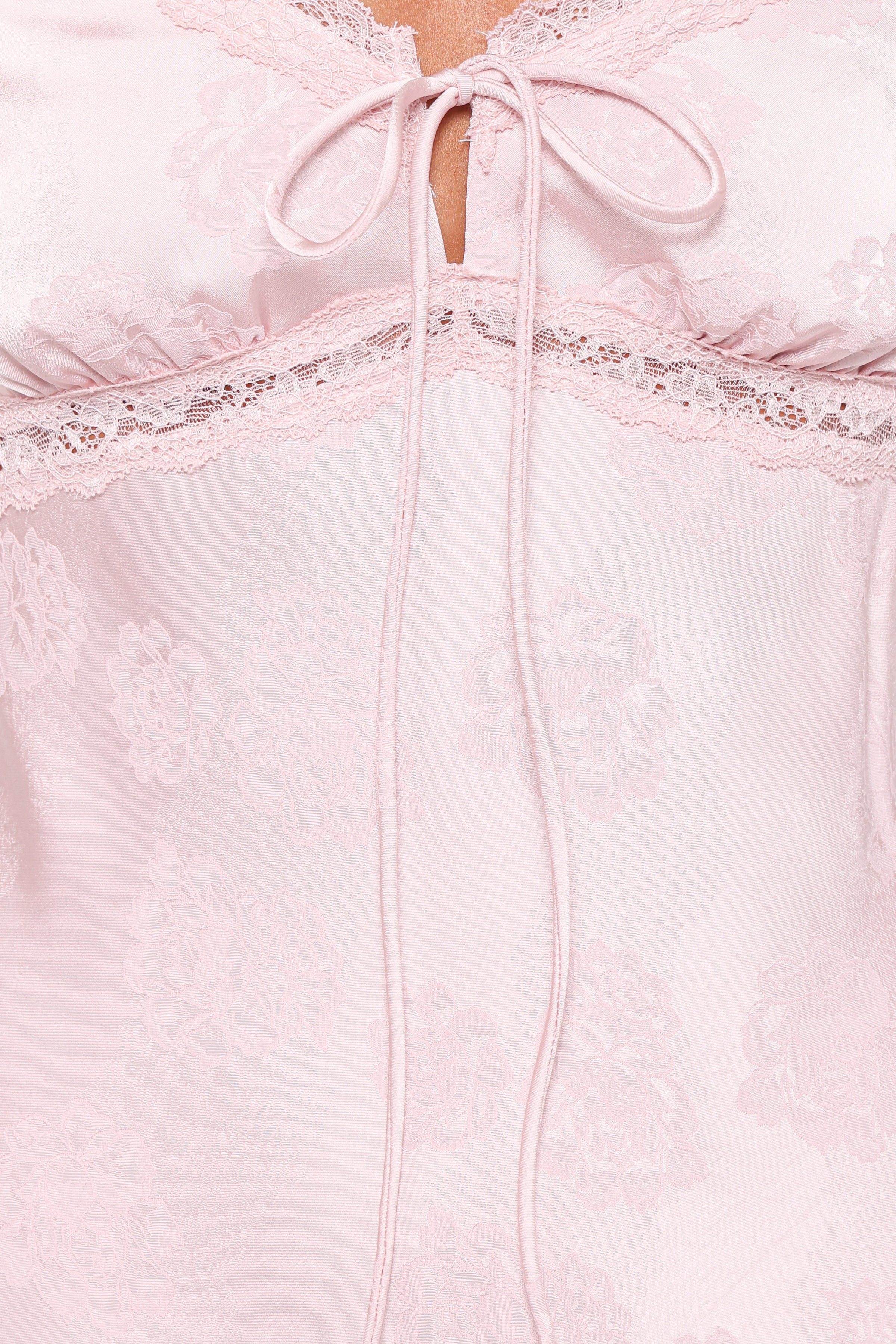 Petal and Pup USA DRESSES Melita Lace Maxi Dress - Pink