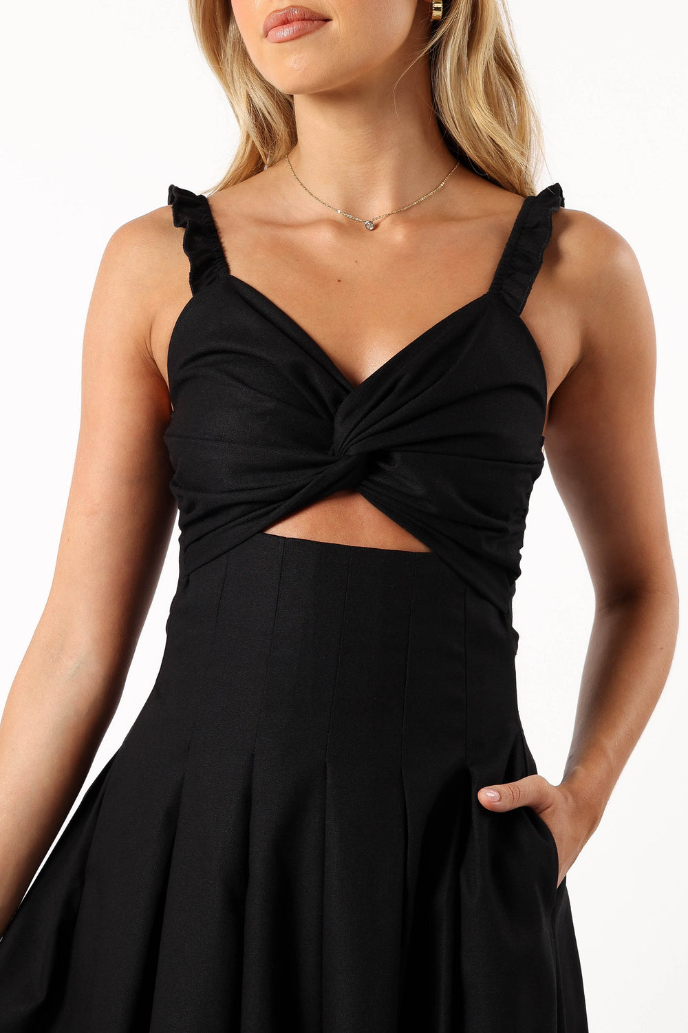 Petal and Pup USA DRESSES Mellie Midi Dress - Black