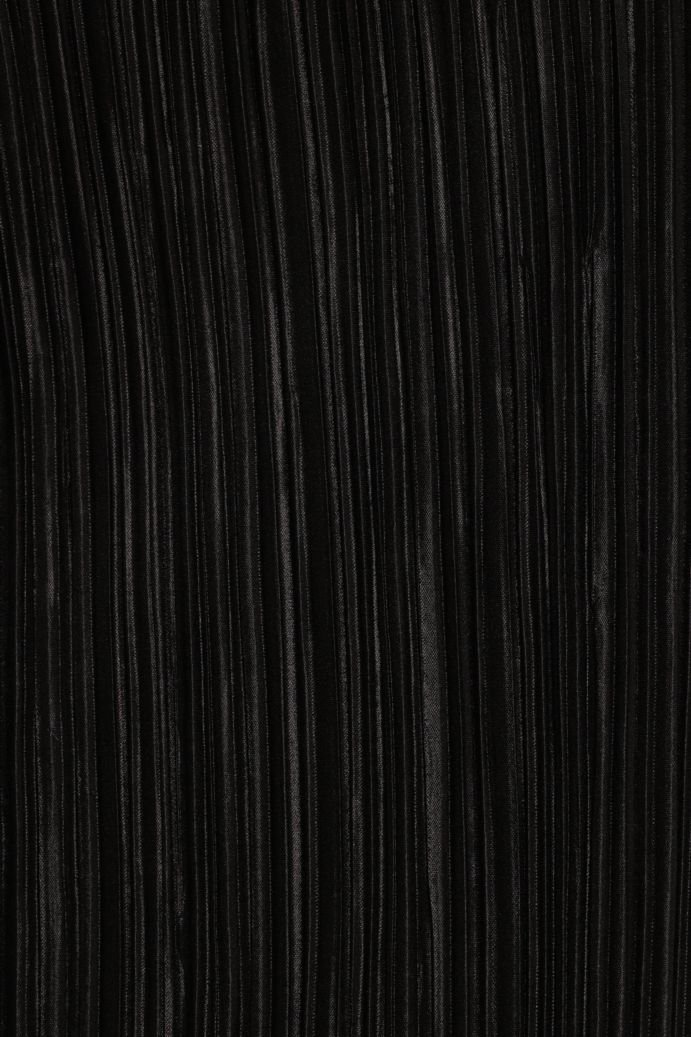 Petal and Pup USA DRESSES Melody Plisse Halter Maxi Dress - Black