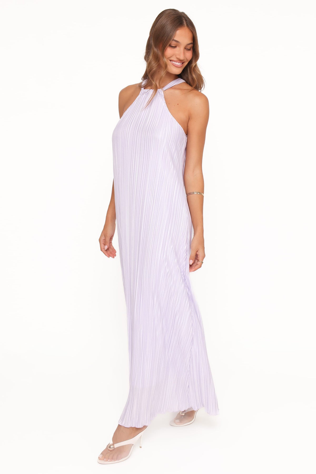 Melody Plisse Halter Maxi Dress - Lavender | Petal & Pup USA Melody Plisse Halter Maxi Dress - Lavender | Petal & Pup USA