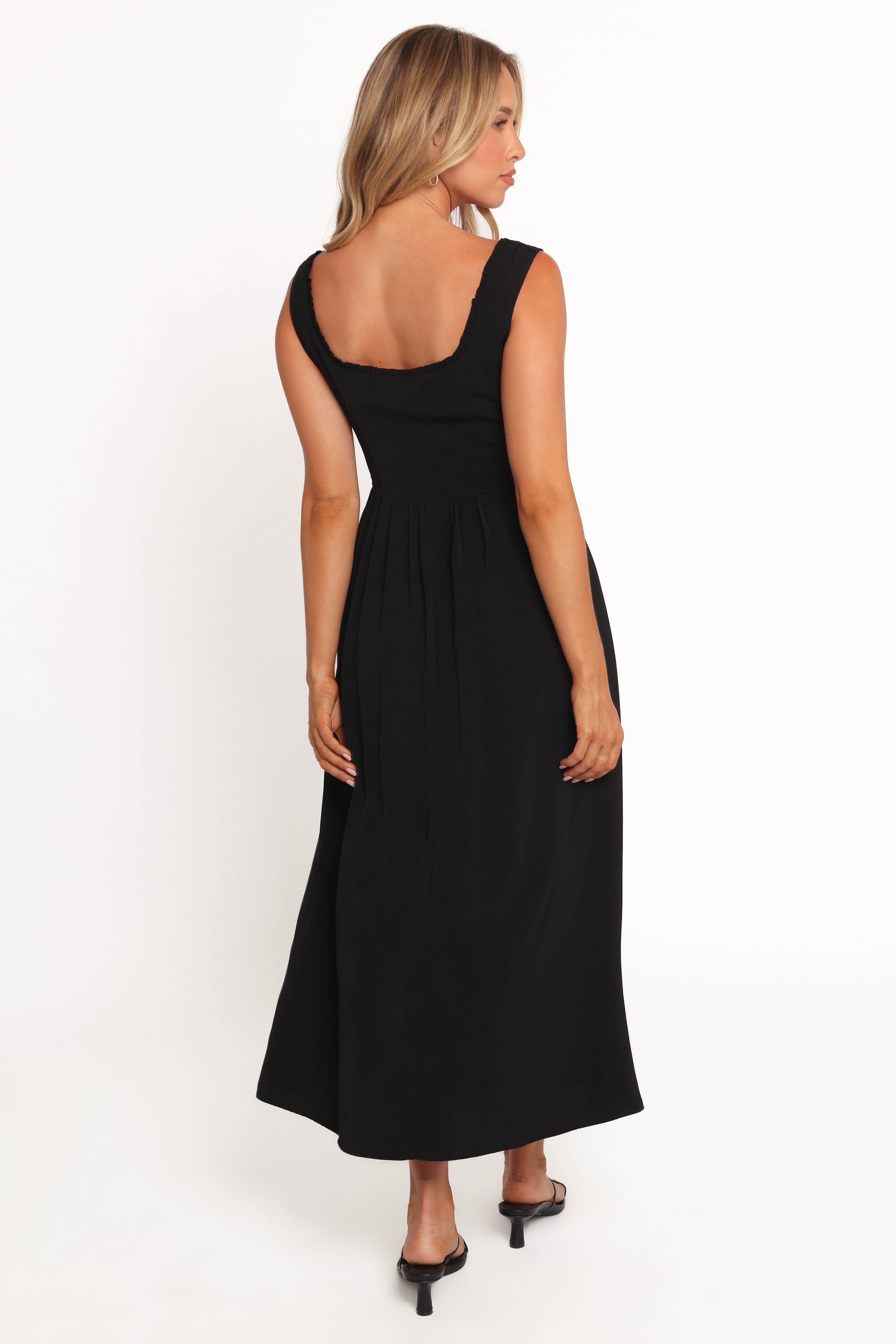 Petal and Pup Women's Melrose Midi Dress - Black XS Petal and Pup Women's Melrose Midi Dress - Black XS