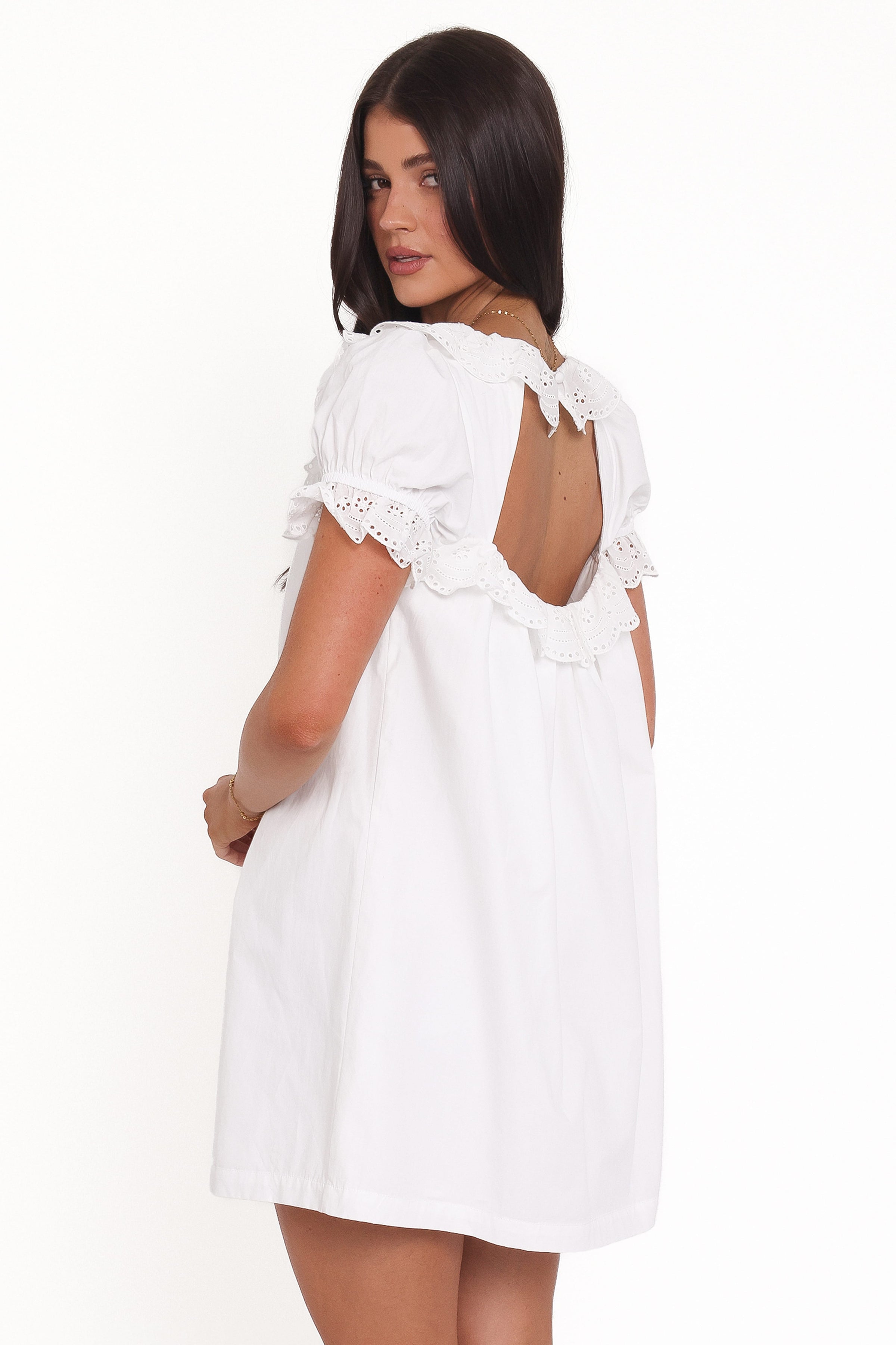 Petal and Pup USA DRESSES Merlyn Mini Dress - White