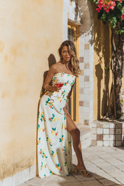 Petal and Pup USA DRESSES Mikaela Maxi Dress - Lemon Print