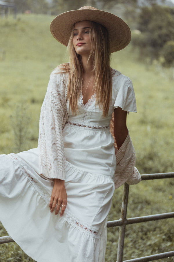 Petal and Pup USA DRESSES Minny Maxi Dress - Cream