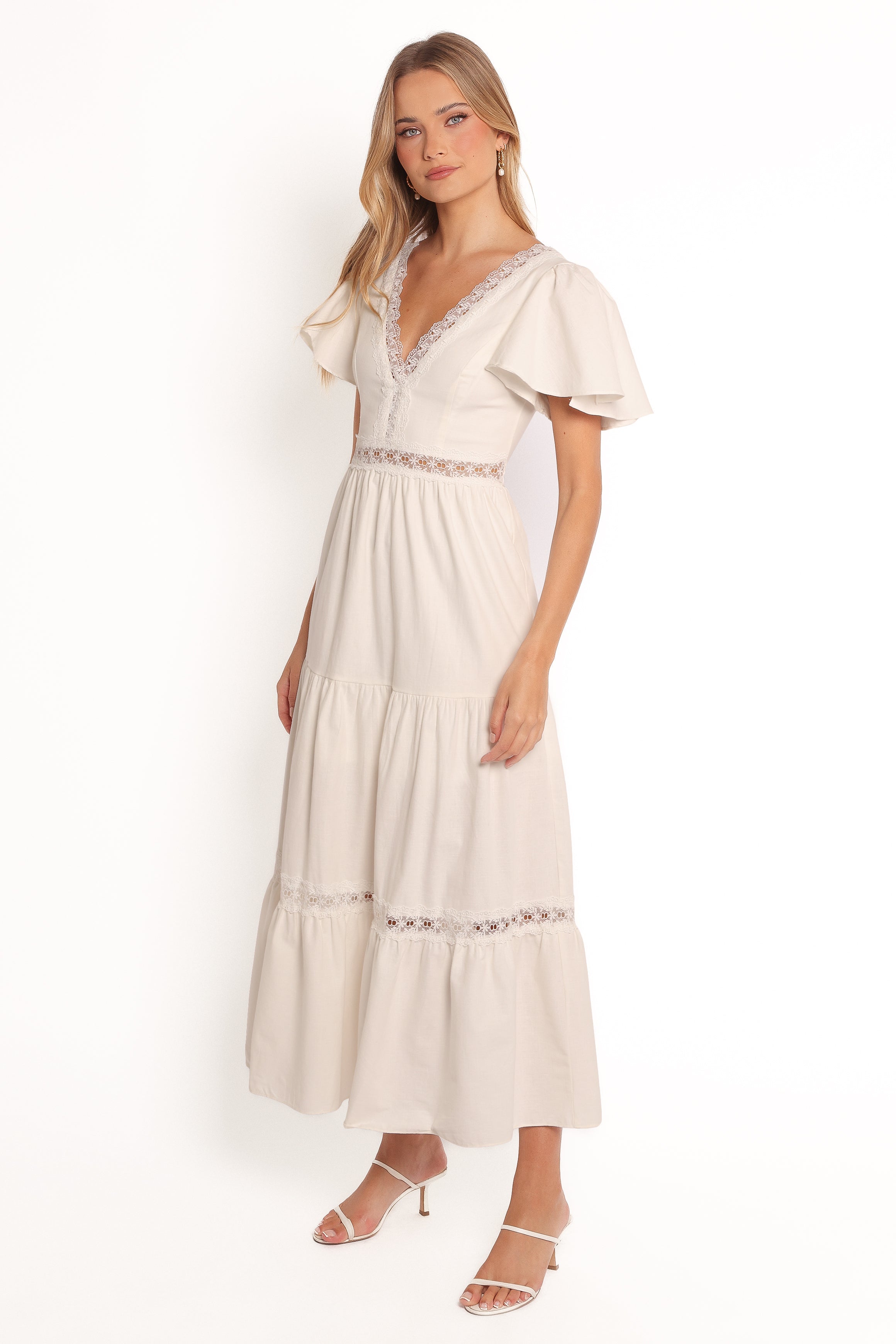 Petal and Pup USA DRESSES Minny Maxi Dress - Cream