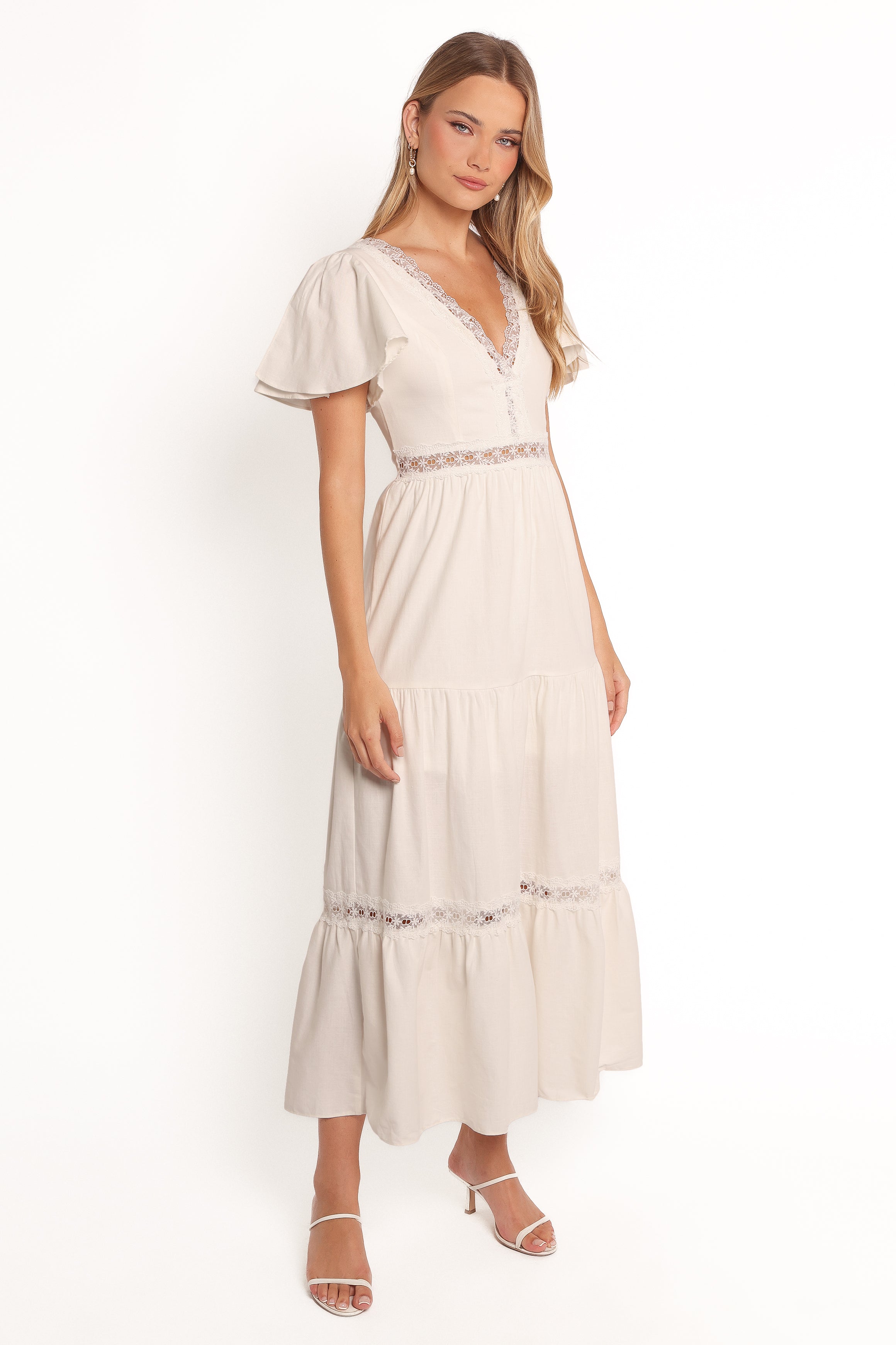 Petal and Pup USA DRESSES Minny Maxi Dress - Cream