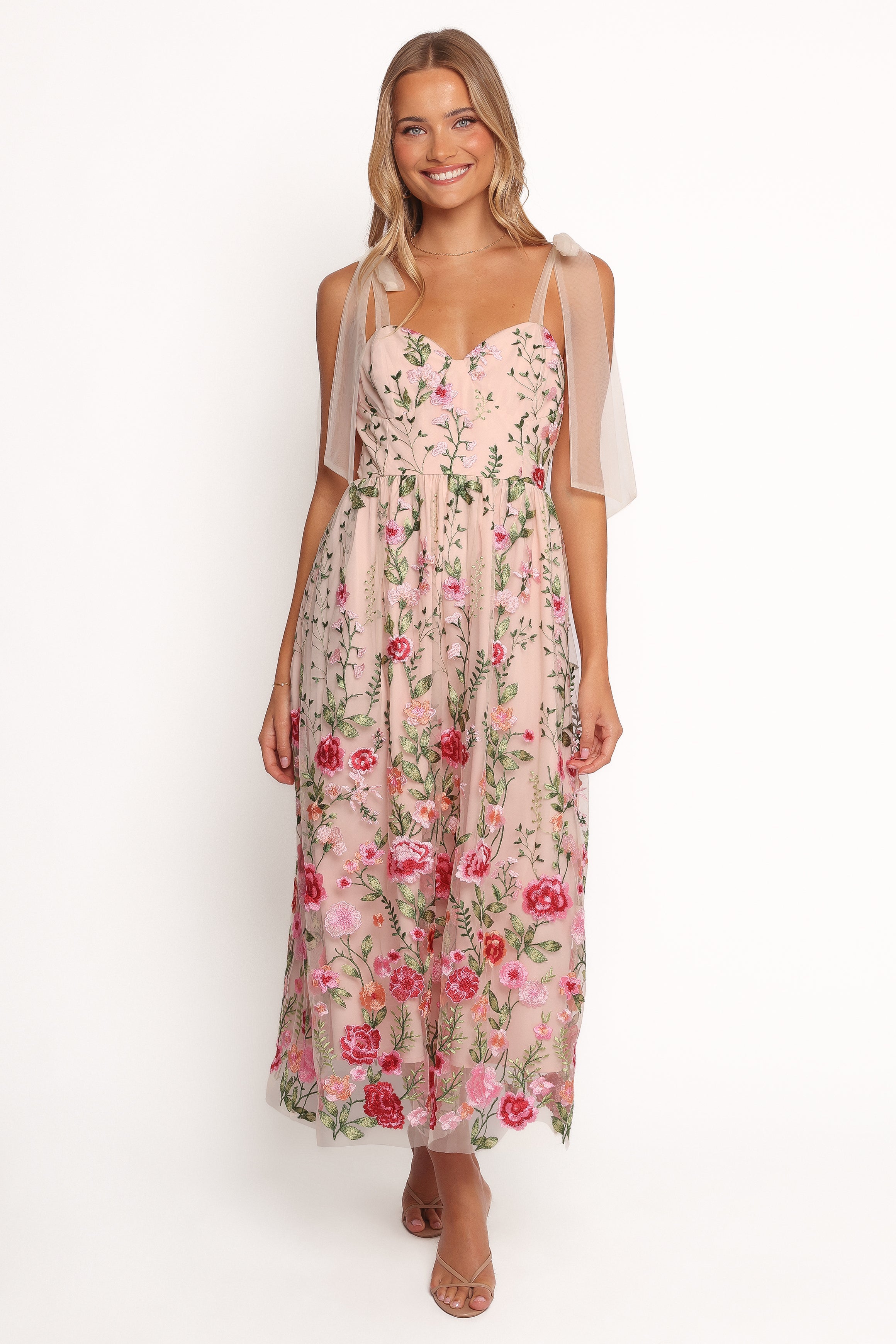 Petal and Pup USA DRESSES Mirabel Midi Dress - Multi Floral