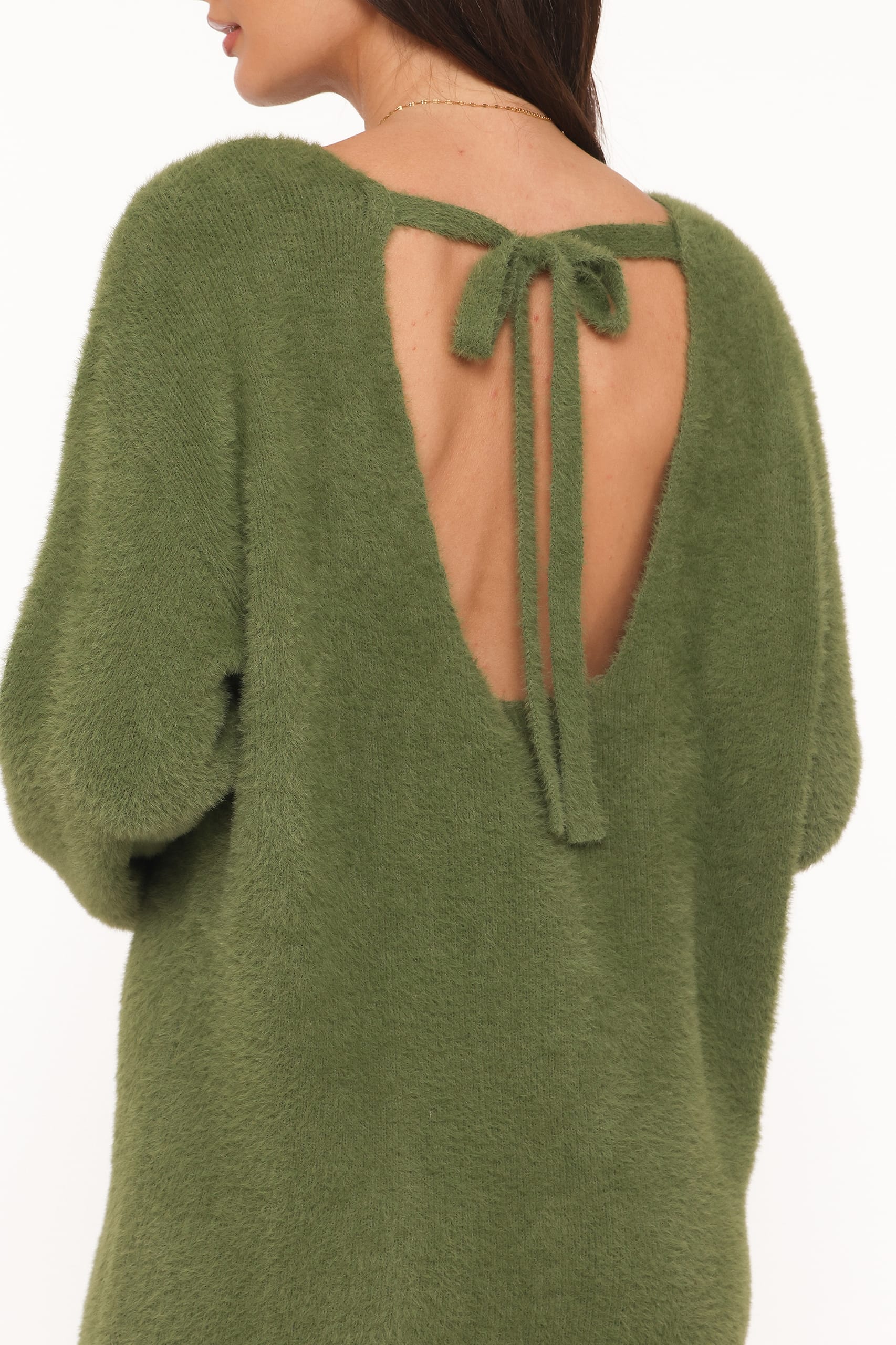 Petal and Pup USA DRESSES Mitchell Knit Mini Dress - Olive