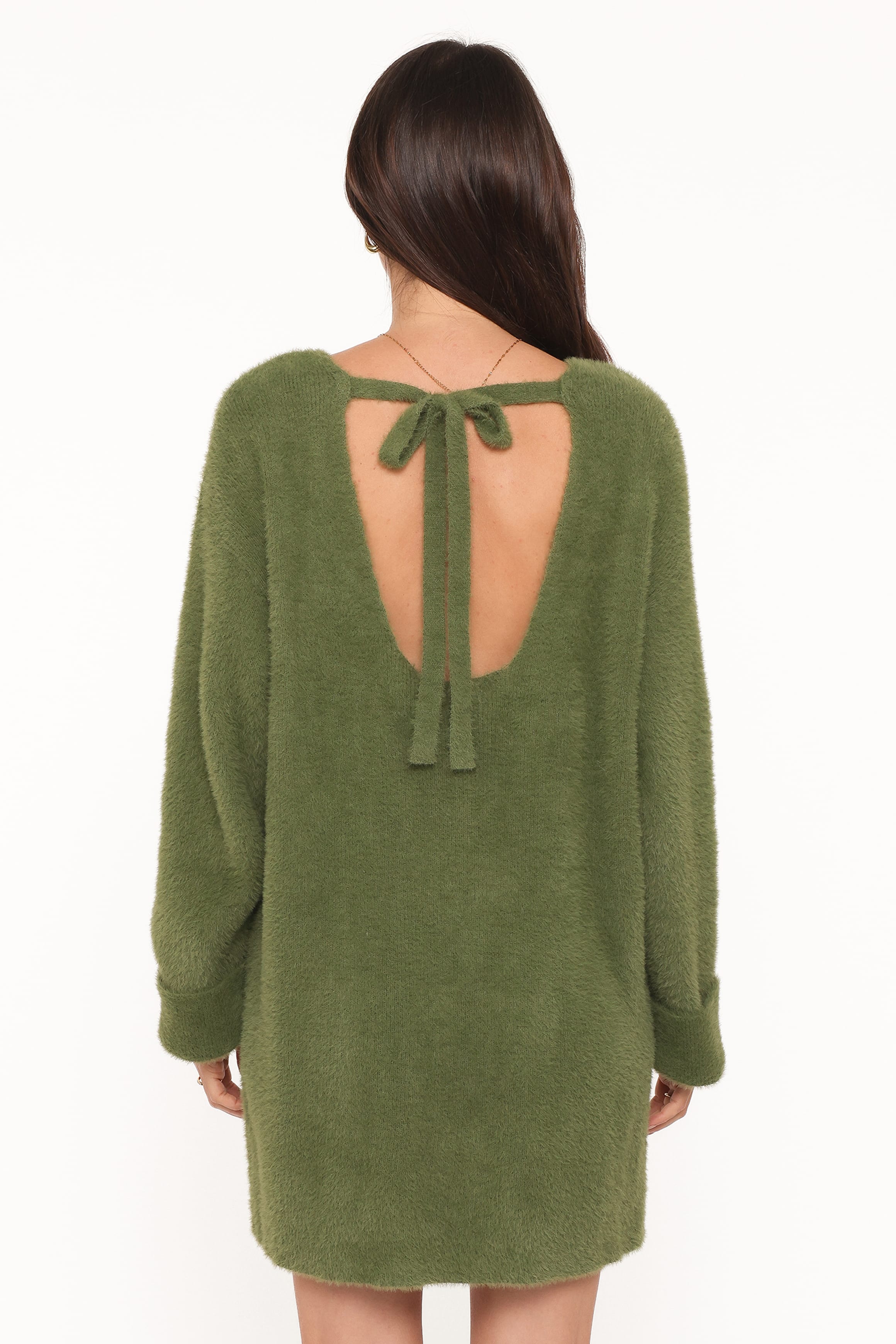 Petal and Pup USA DRESSES Mitchell Knit Mini Dress - Olive