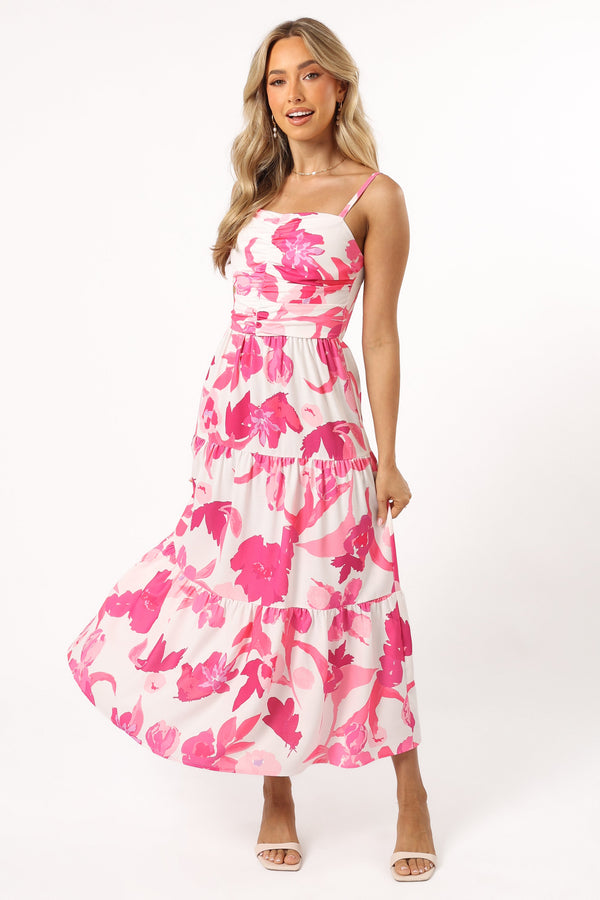 Petal and Pup USA DRESSES Monika Maxi Dress - Pink Floral