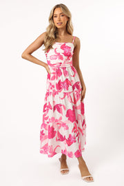 Petal and Pup USA DRESSES Monika Maxi Dress - Pink Floral