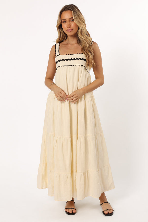 Petal and Pup USA DRESSES Monroe Midi Dress - Cream