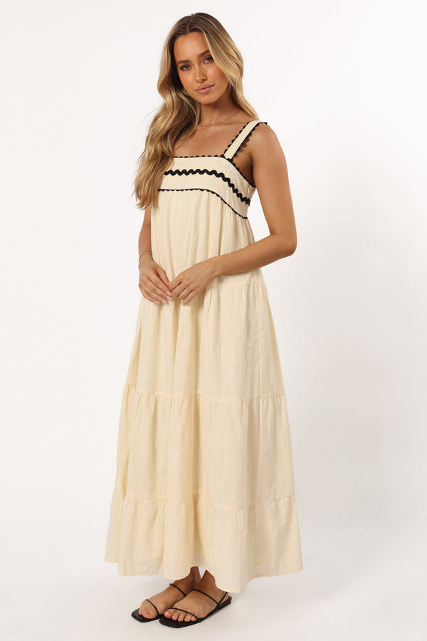 Petal and Pup USA DRESSES Monroe Midi Dress - Cream