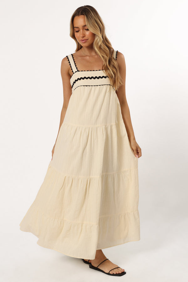 Petal and Pup USA DRESSES Monroe Midi Dress - Cream