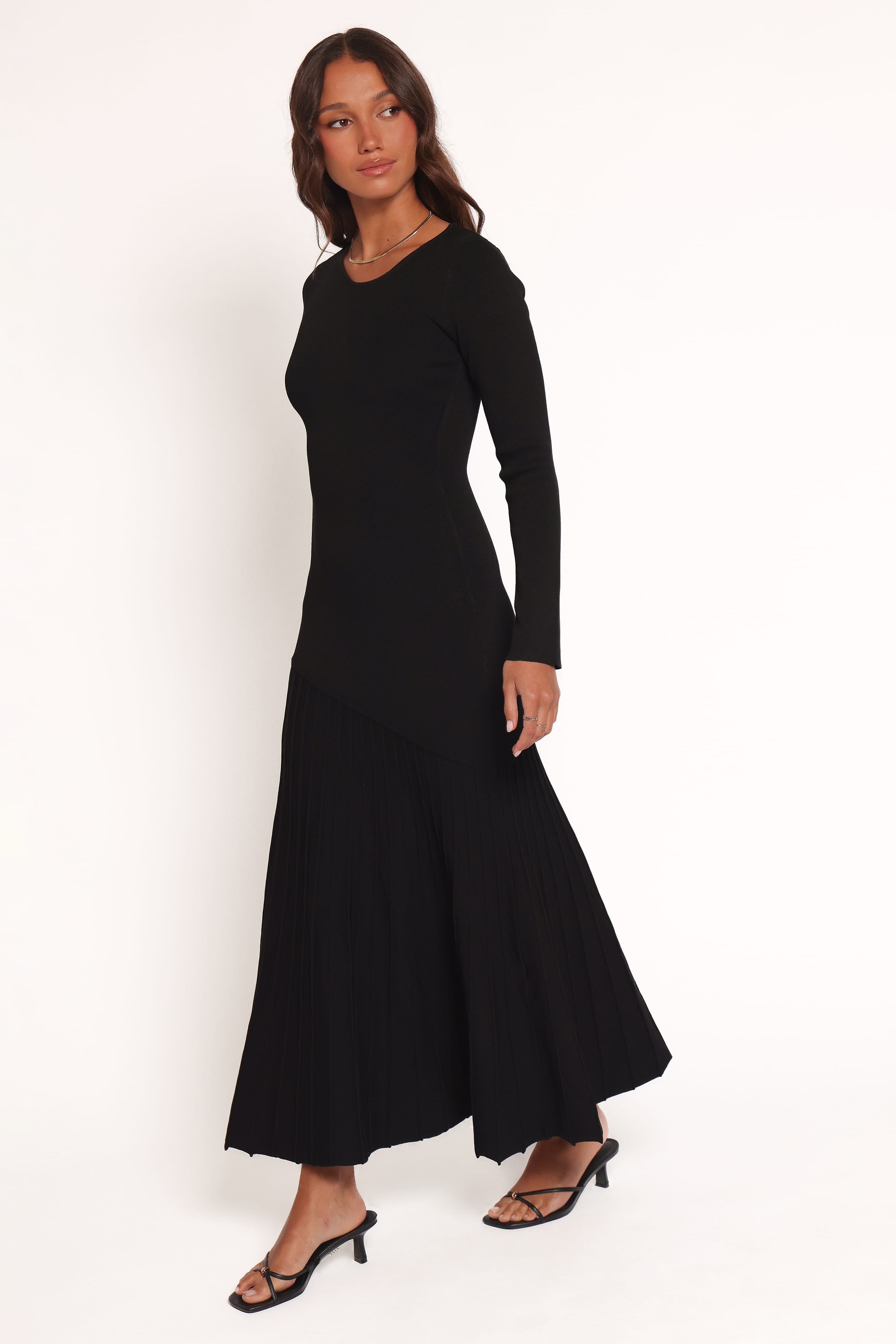 Petal and Pup USA DRESSES Monty Knit Dress - Black