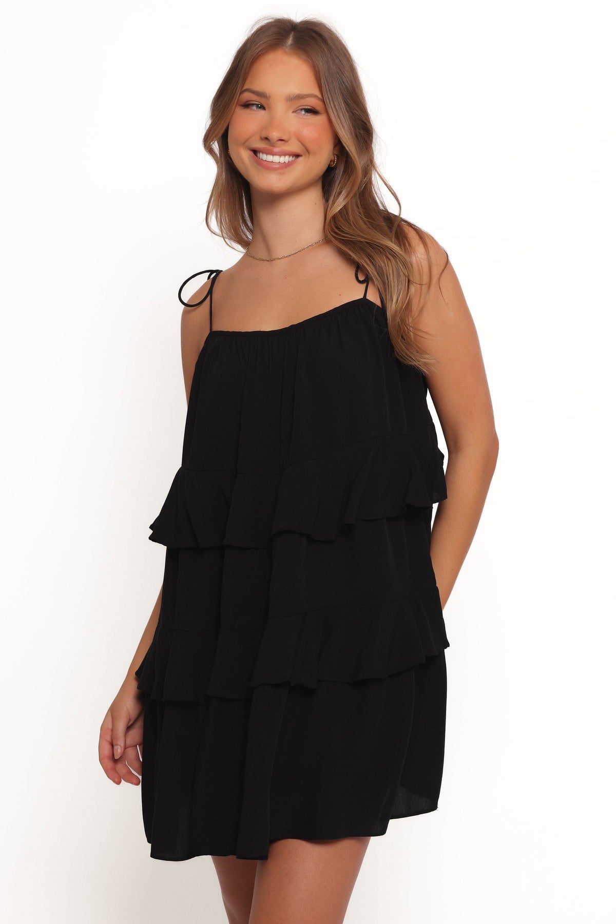 amazon com black dresses Mylo Mini Dress ⠀ Oscar de la Model-15 Womens Petal Size:M - 10