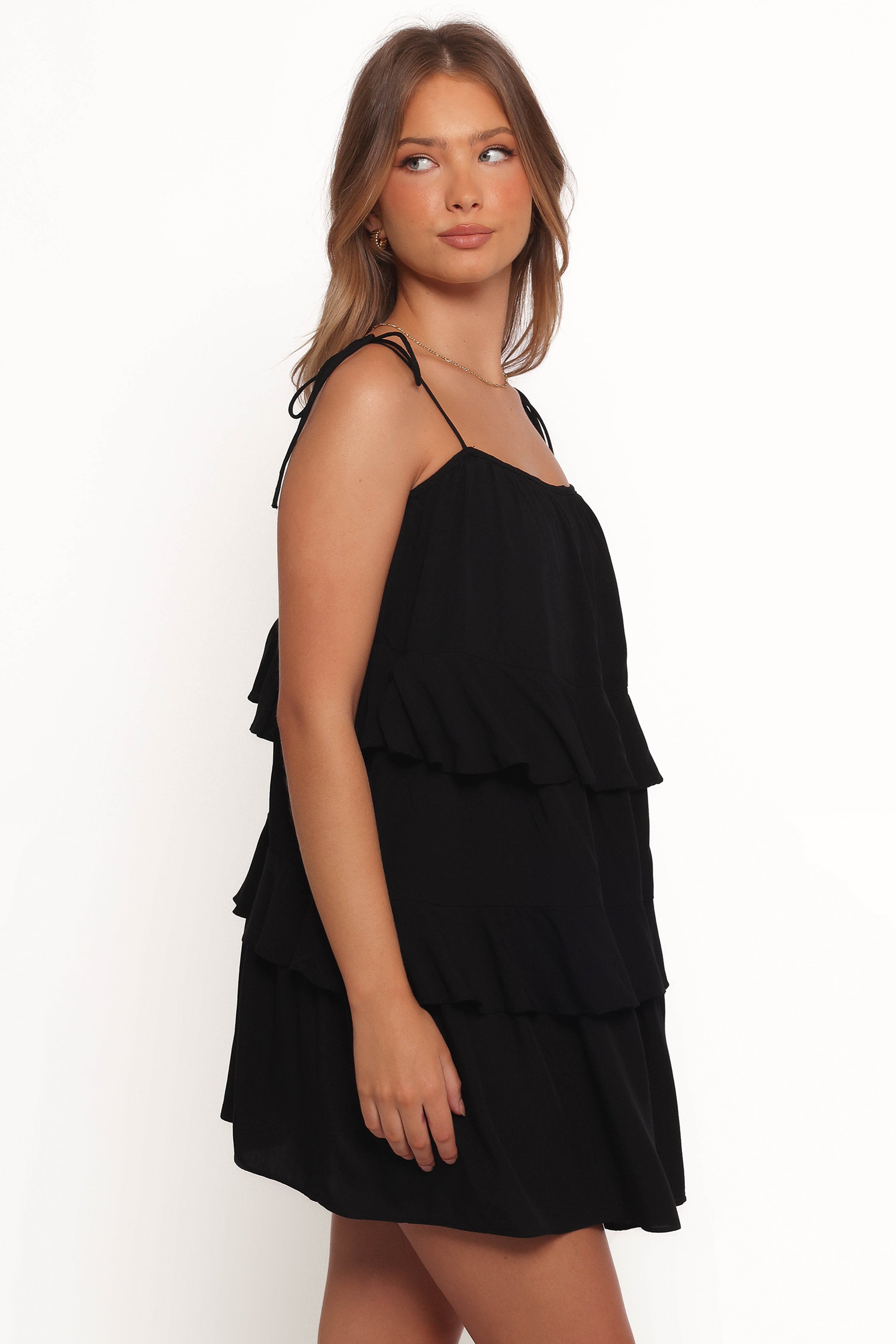 Petal and Pup USA DRESSES Mylo Mini Dress - Black (Hold for Amazon)