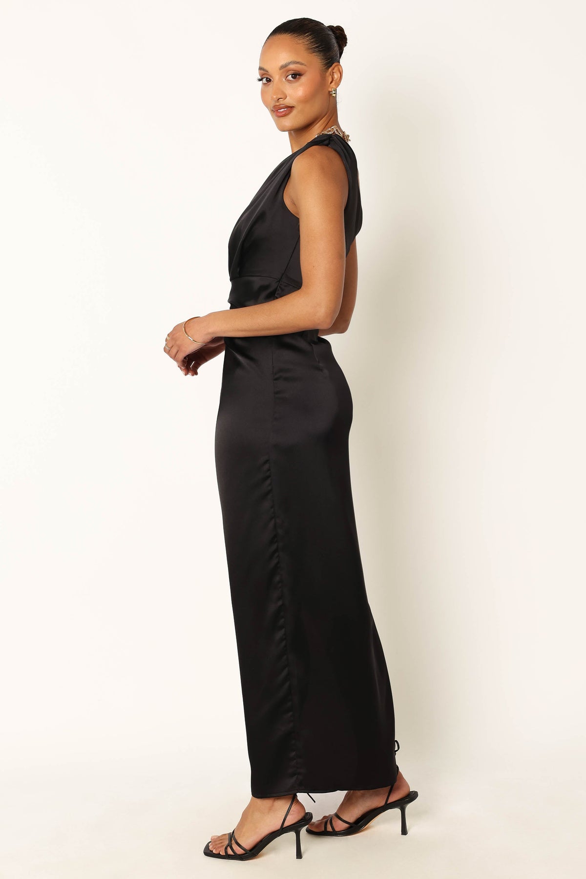 one shoulder formal maxi dress Charleston One Shoulder Maxi Dress Light Blue / M
