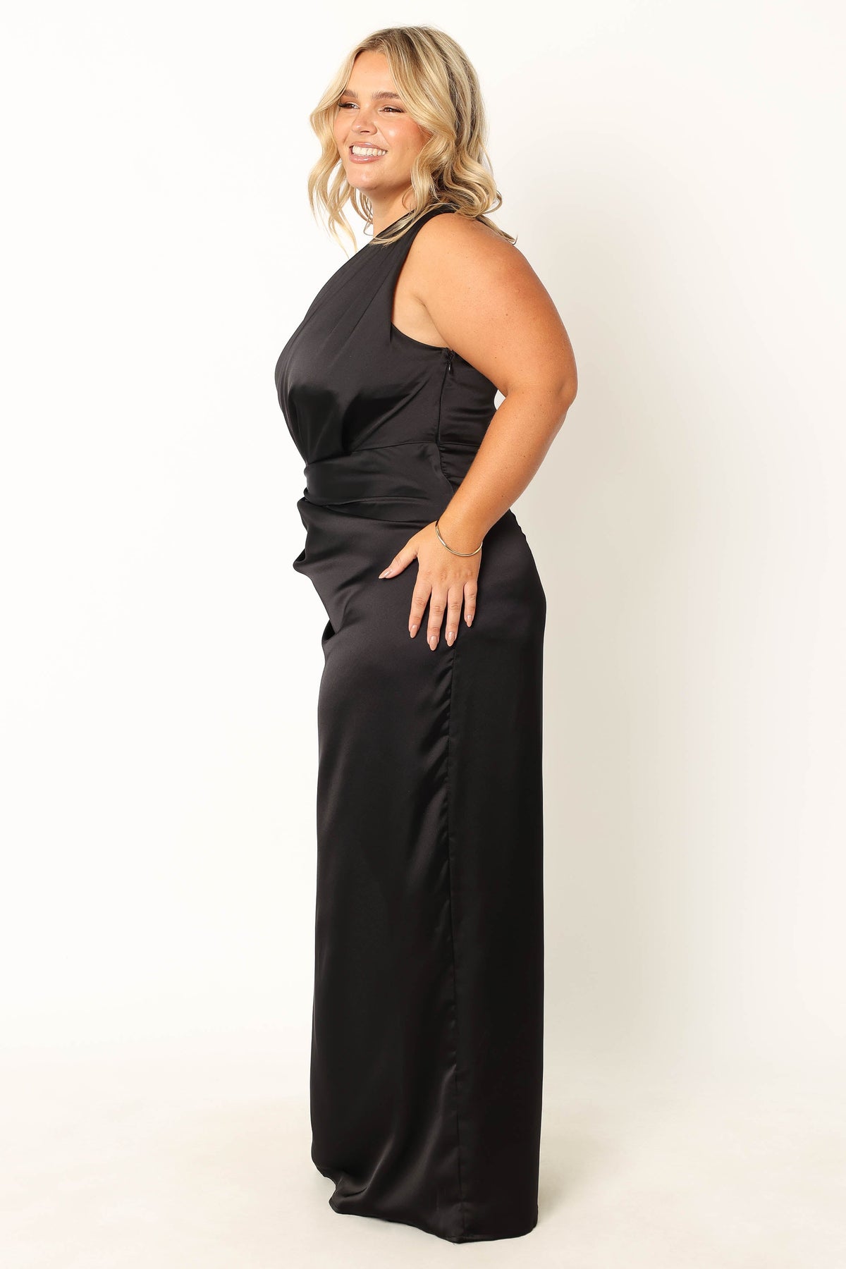 Petal and Pup Women's Nadia One Shoulder Maxi Dress - Black - 14 Petal and Pup Women's Nadia One Shoulder Maxi Dress - Black - 14