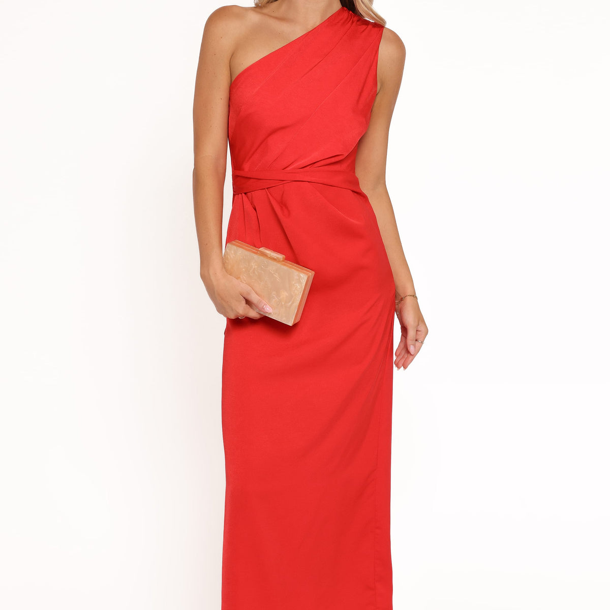 open lace back dress Topaz Red Satin Mini Dress Xs main image 1