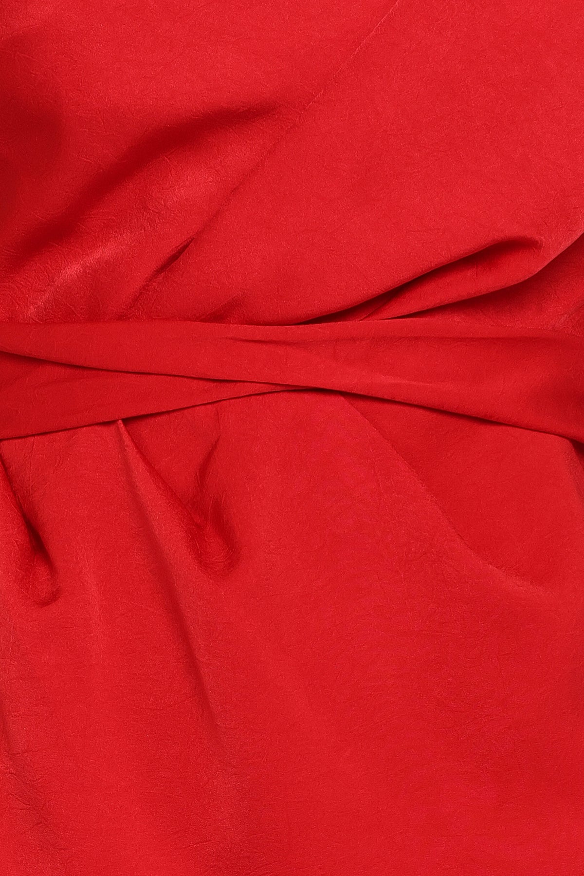 Nadia One Shoulder Maxi Dress - Red Jacquard Satin | Petal & Pup USA