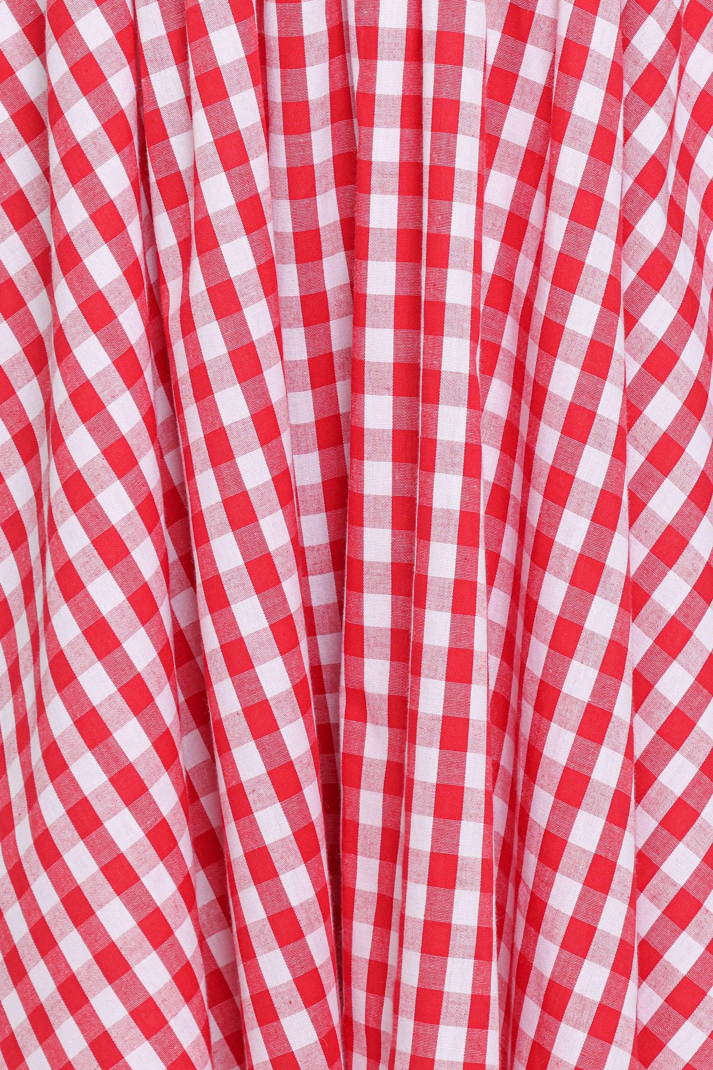 Petal and Pup USA DRESSES Naima Mini Dress - Red Gingham