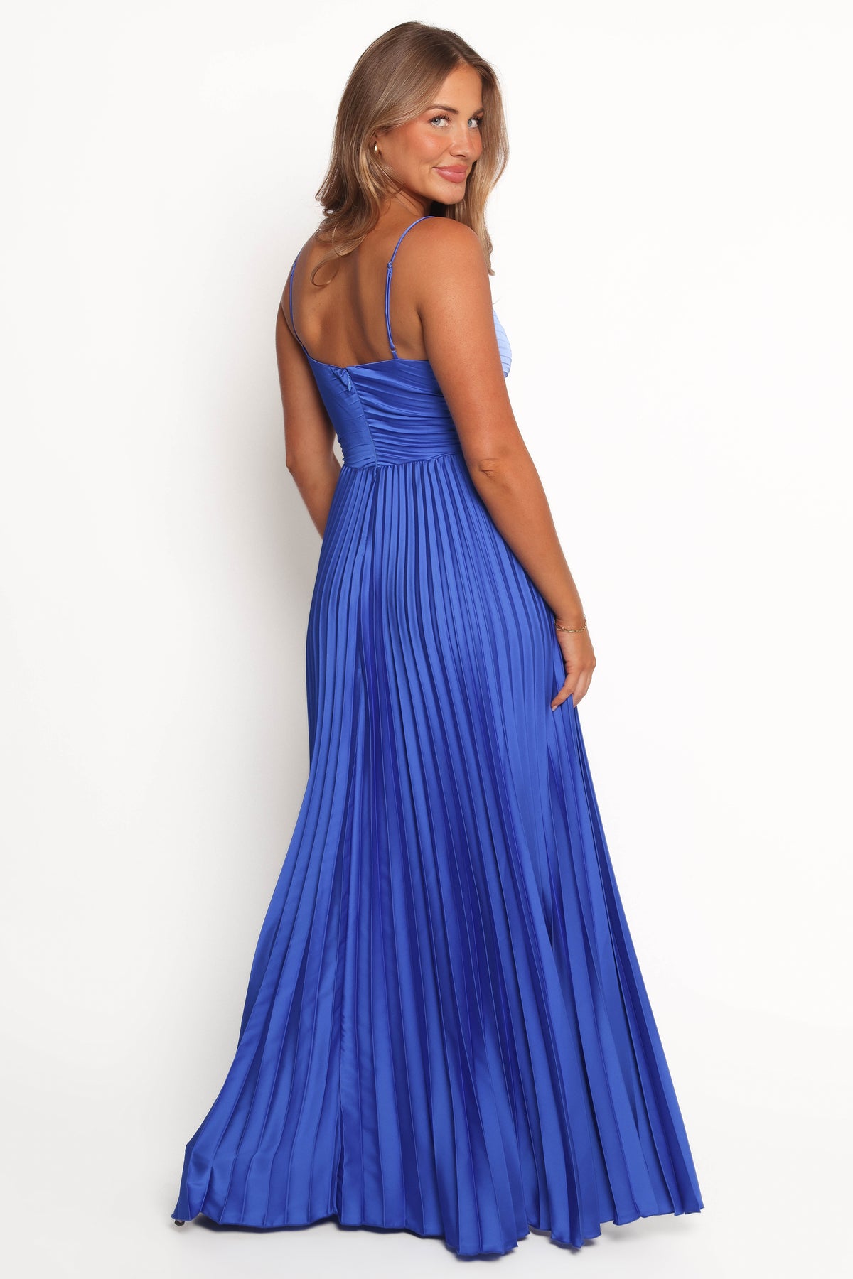 Petal and Pup Women's Naira Pleated Maxi Dress - Blue 2 Petal and Pup Women's Naira Pleated Maxi Dress - Blue 2