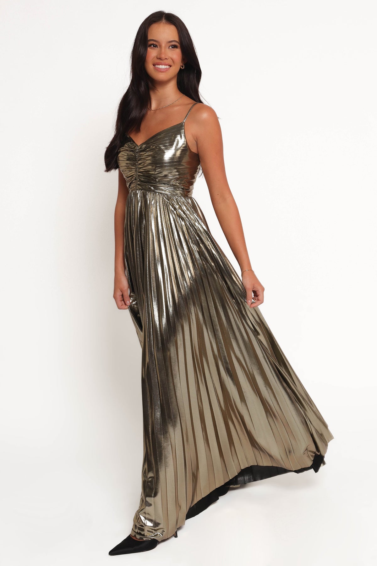 Petal and Pup Women's Naira Pleated Maxi Dress