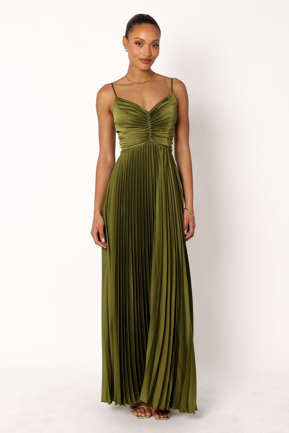 Petal and Pup Women's Naira Pleated Maxi Dress