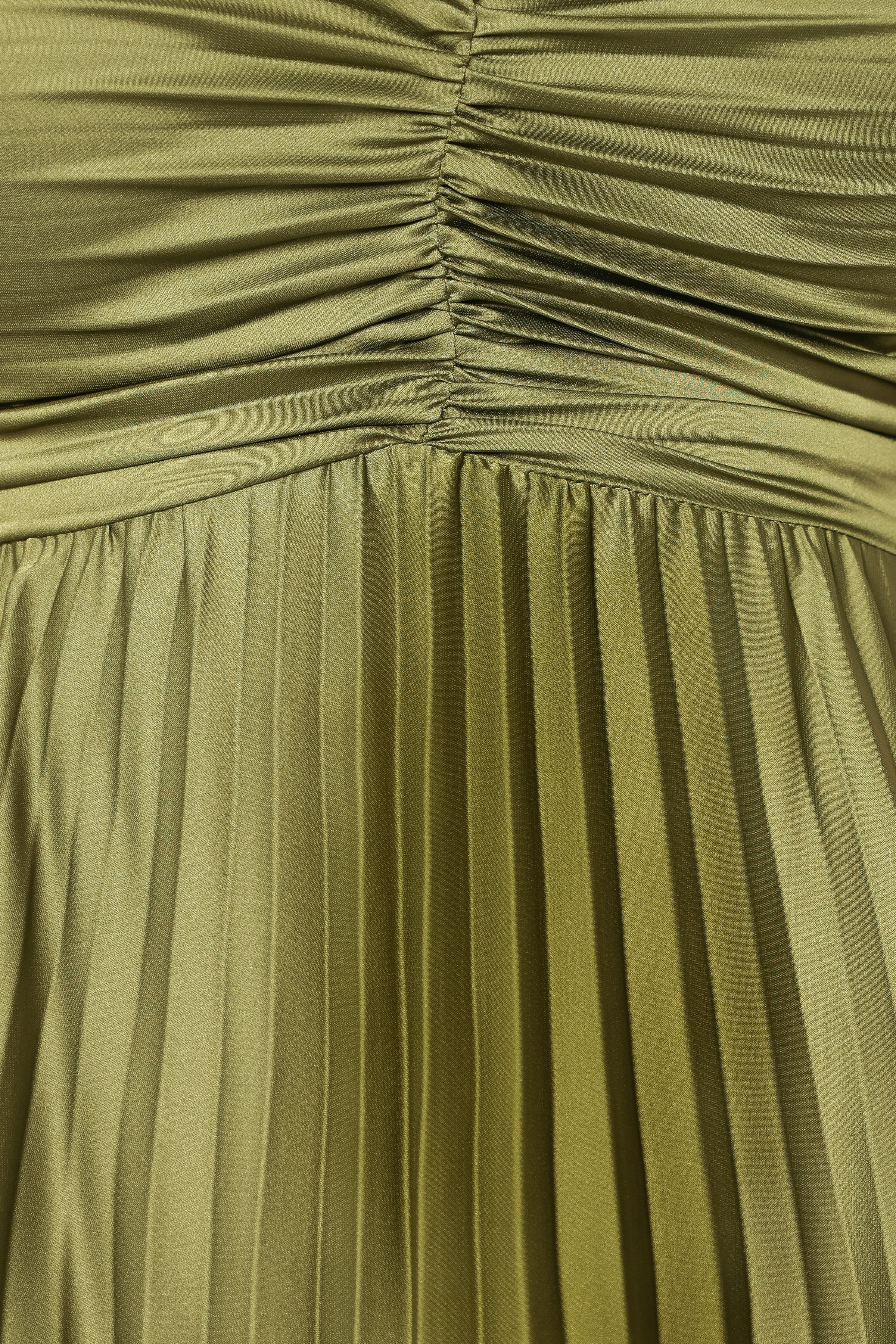 Petal and Pup USA DRESSES Naira Pleated Maxi Dress - Palm Green