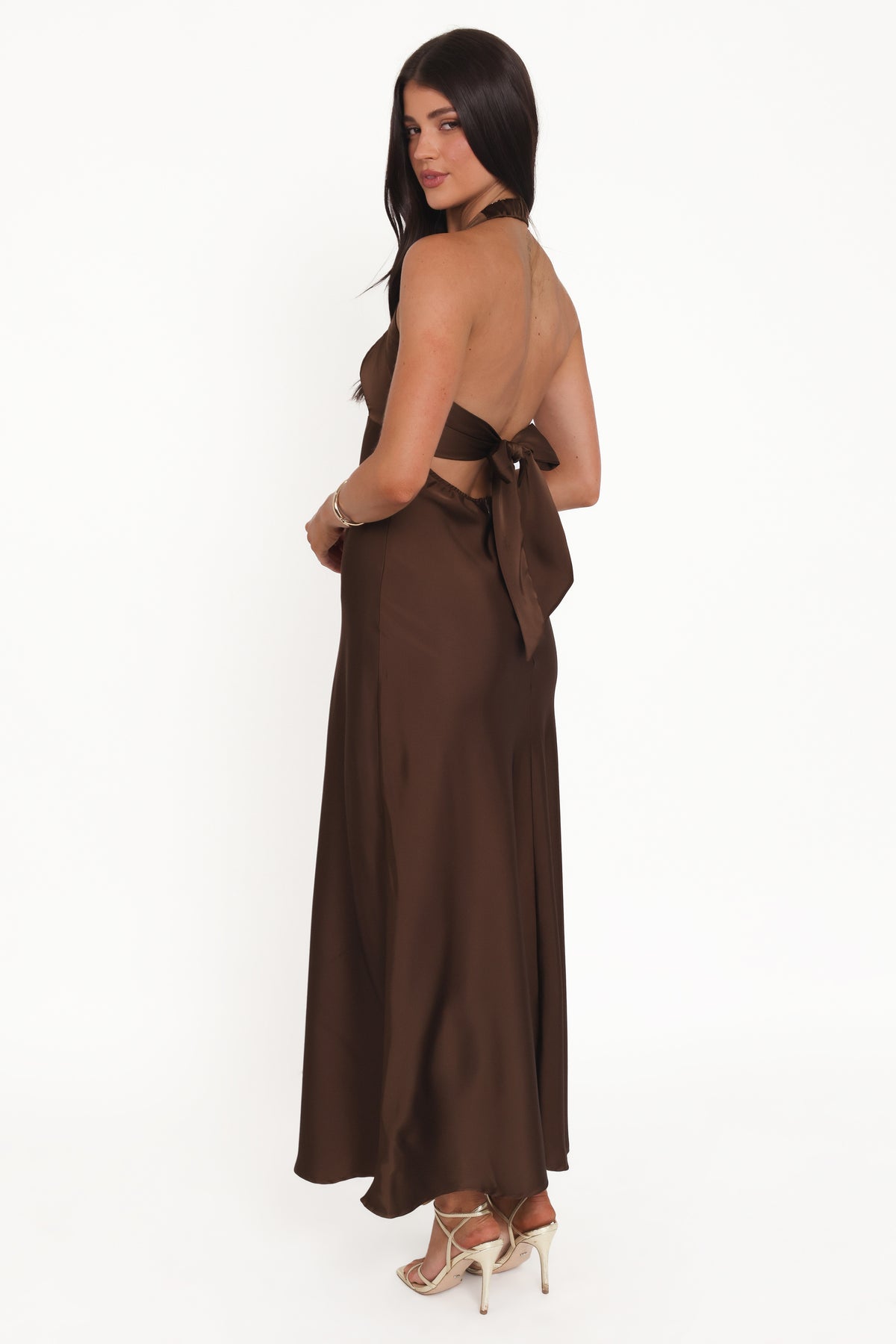 Petal and Pup Women's Nakita Halter neck Maxi Dress - Brown Petal and Pup Women's Nakita Halter neck Maxi Dress - Brown