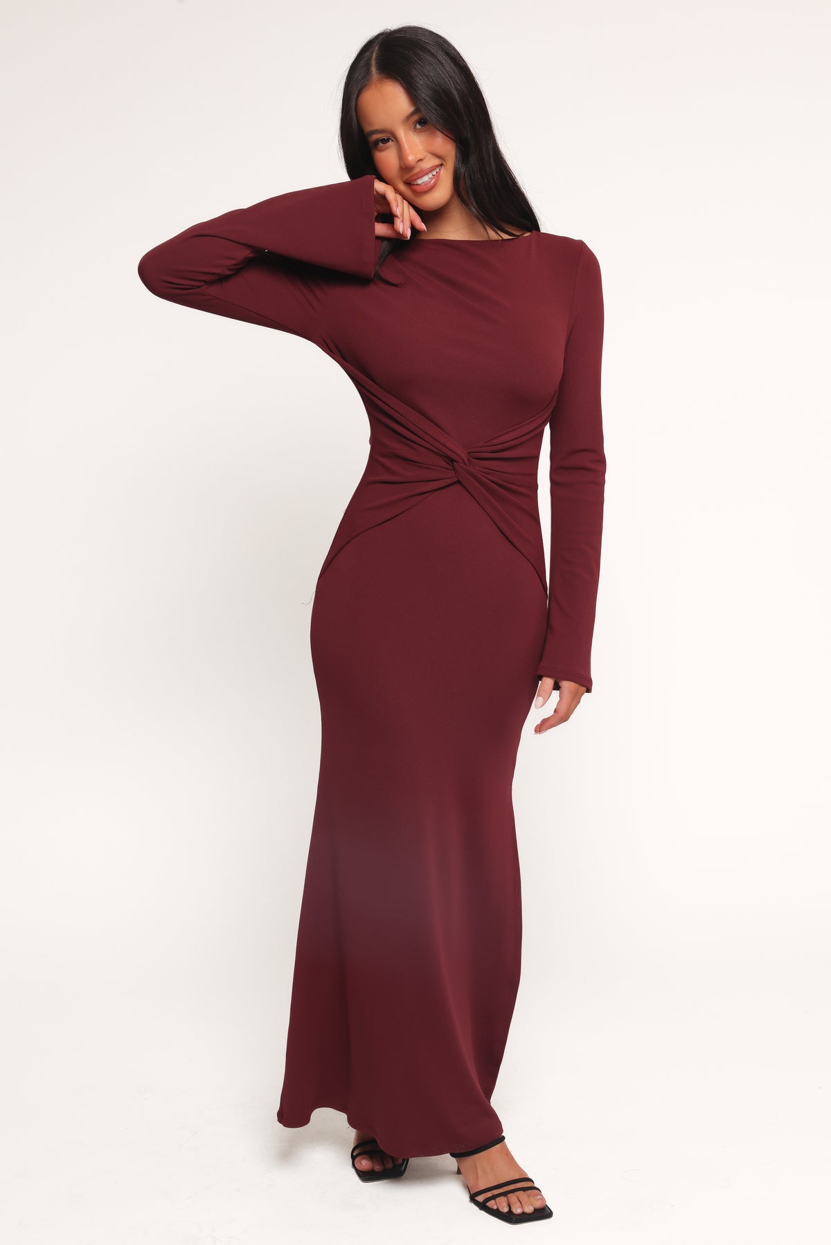 Petal and Pup Women's Nash Long Sleeve Dress - Deep Red Petal and Pup Women's Nash Long Sleeve Dress - Deep Red
