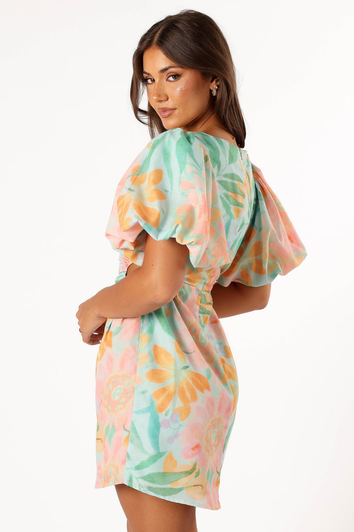The Petal Puff Sleeve Dress main image 0